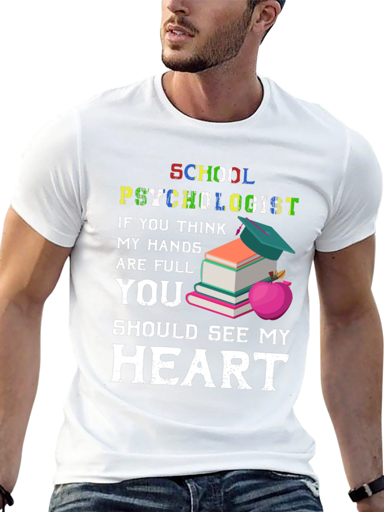 School Psychologist T-Shirt - See My Heart