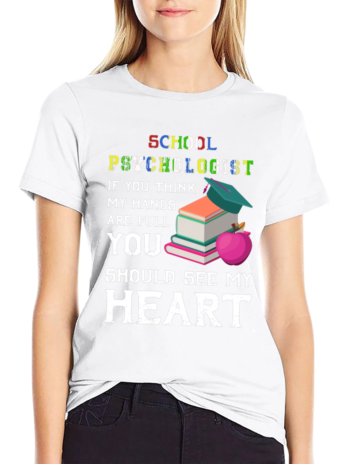 School Psychologist T-Shirt - See My Heart