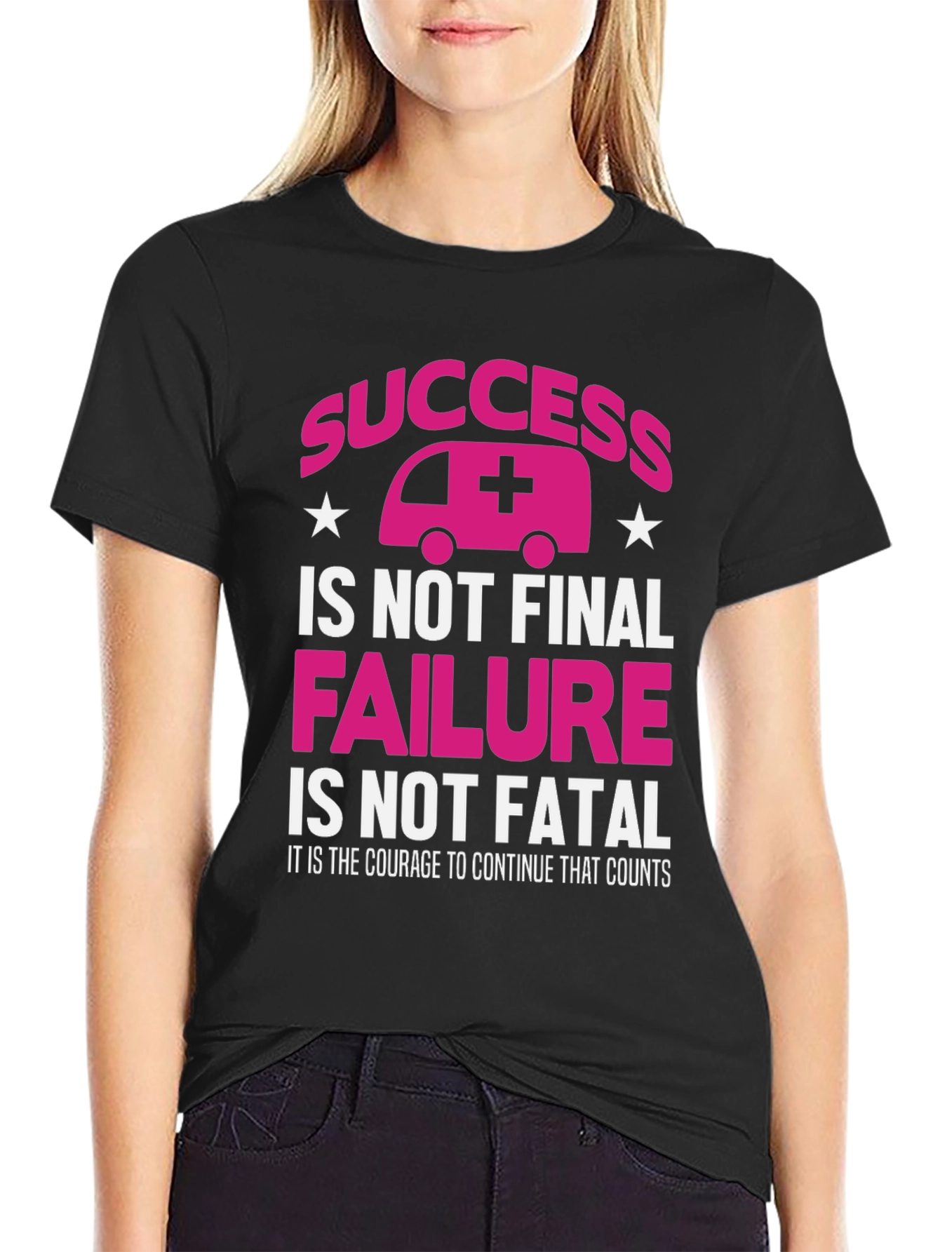 Success Ambulance Graphic Tee - Courage Counts T-Shirt