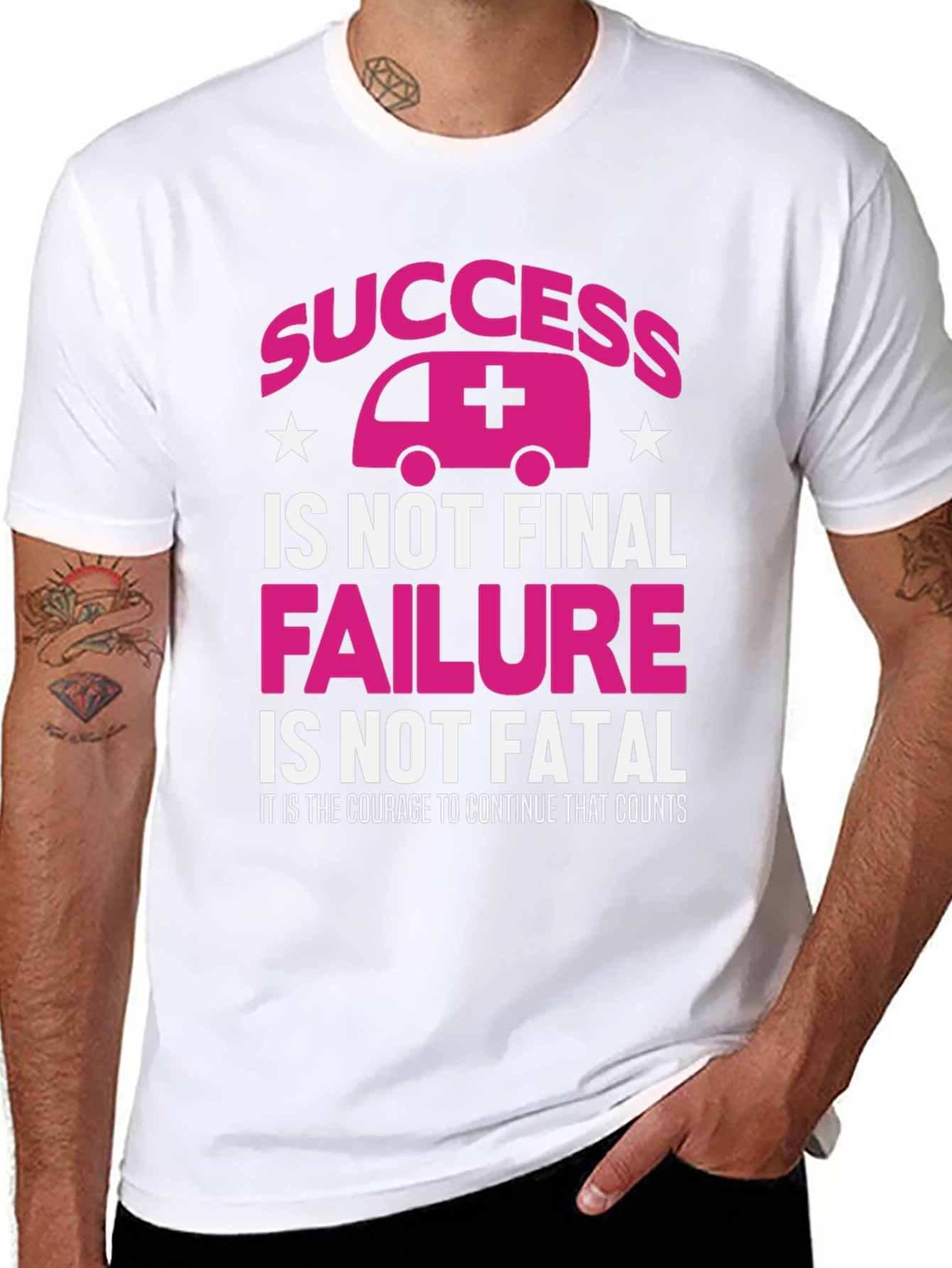 Success Ambulance Graphic Tee - Courage Counts T-Shirt