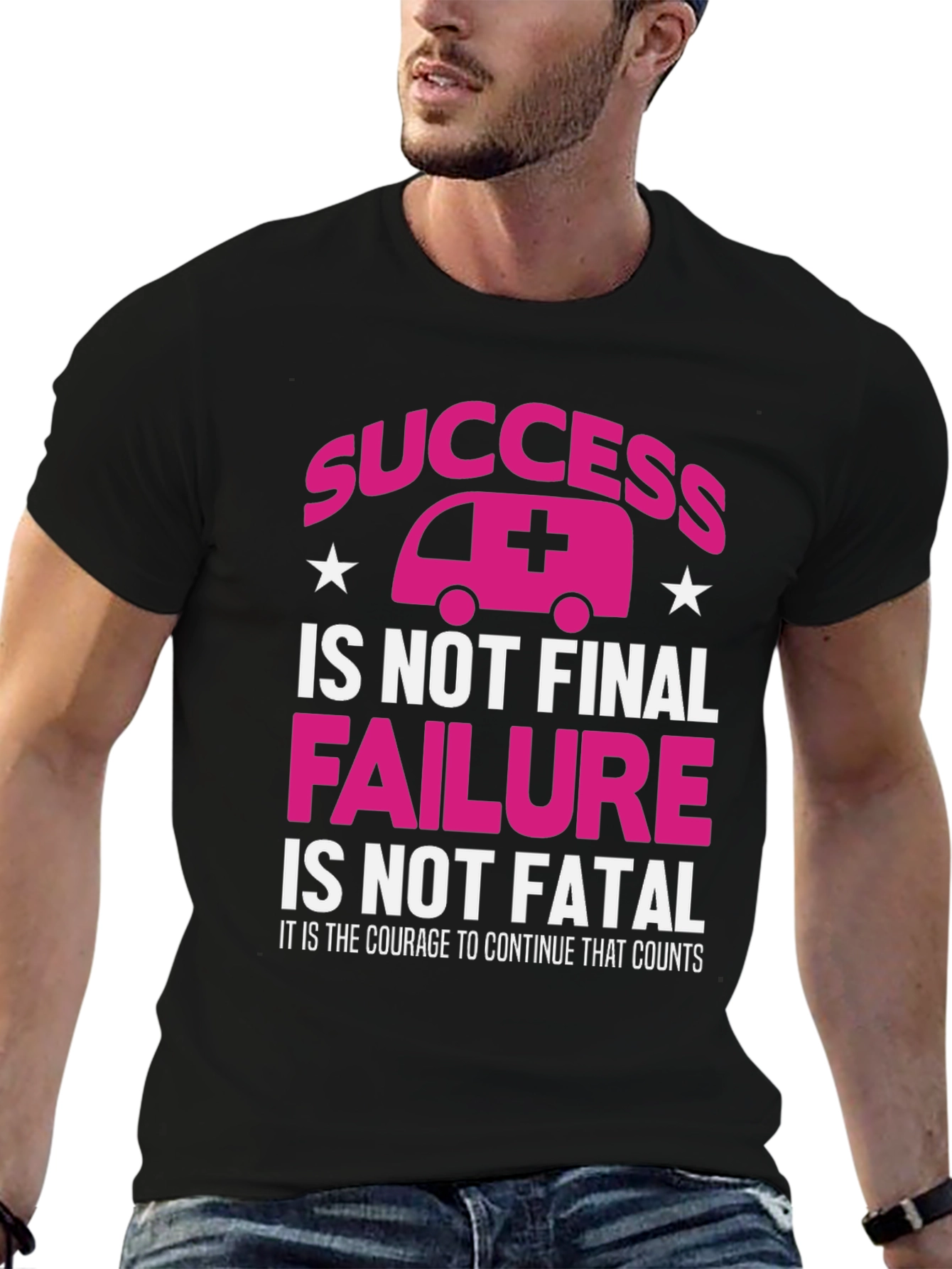 Success Ambulance Graphic Tee - Courage Counts T-Shirt
