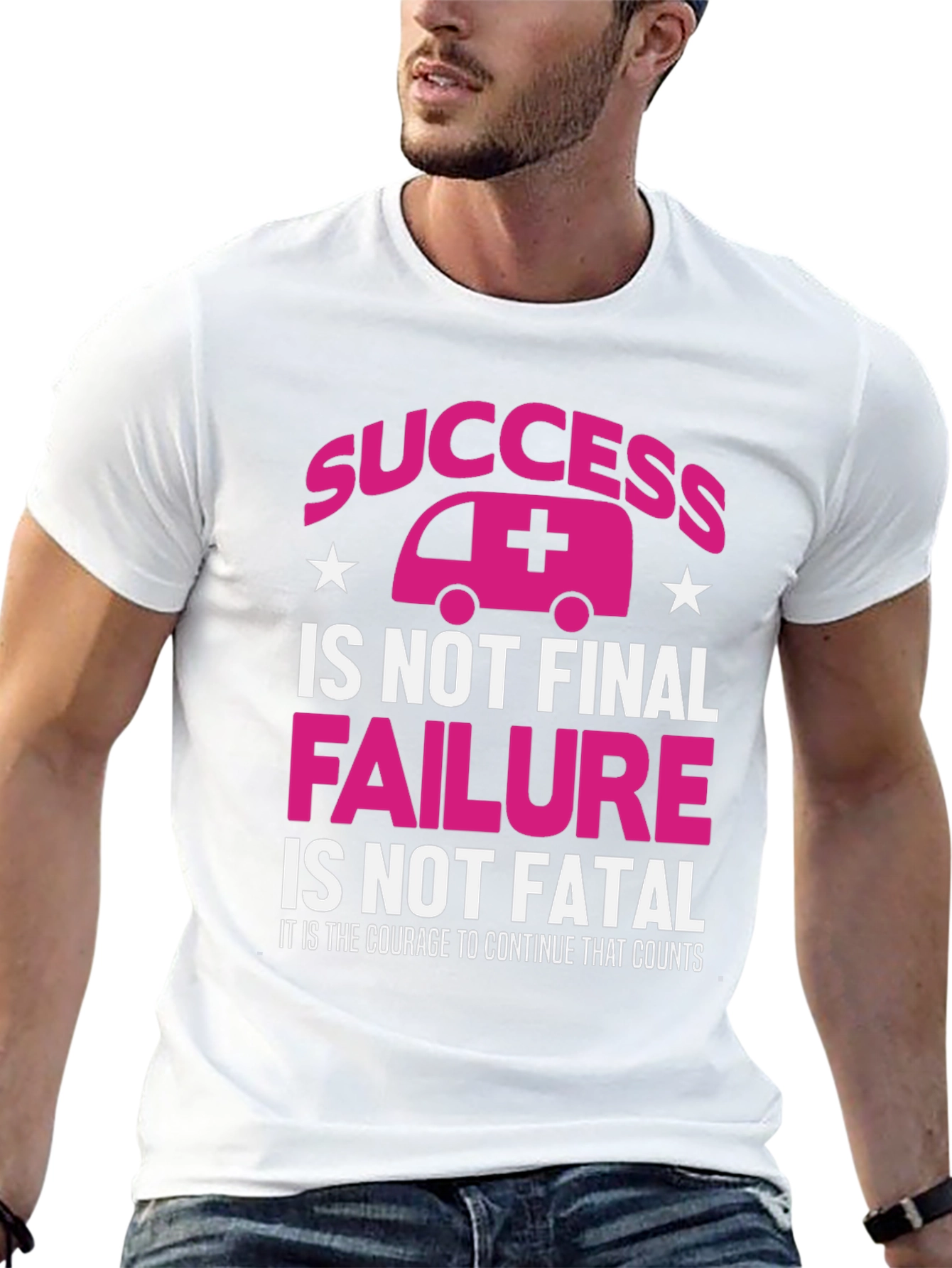 Success Ambulance Graphic Tee - Courage Counts T-Shirt