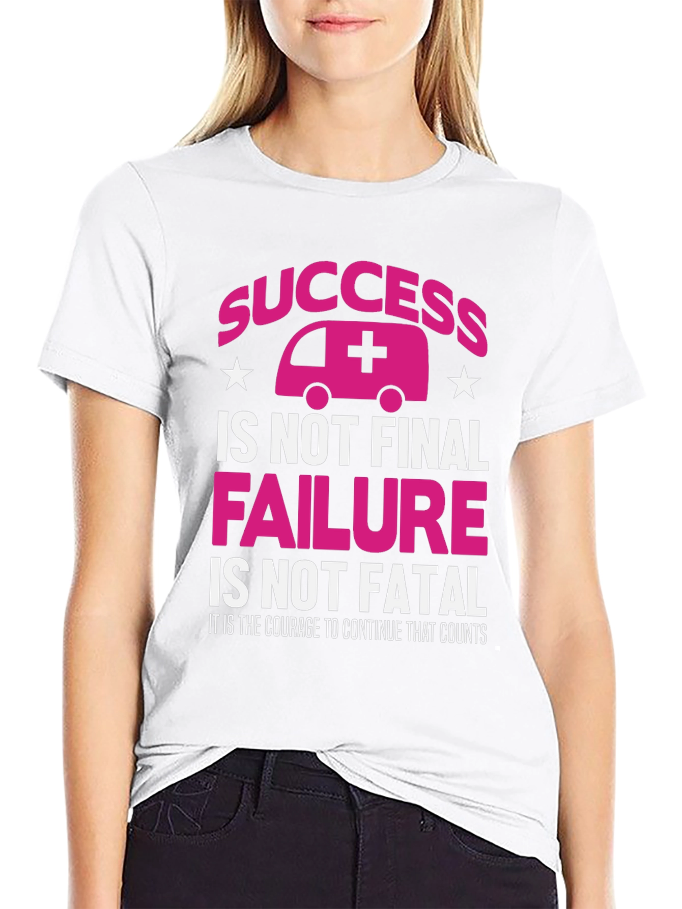 Success Ambulance Graphic Tee - Courage Counts T-Shirt