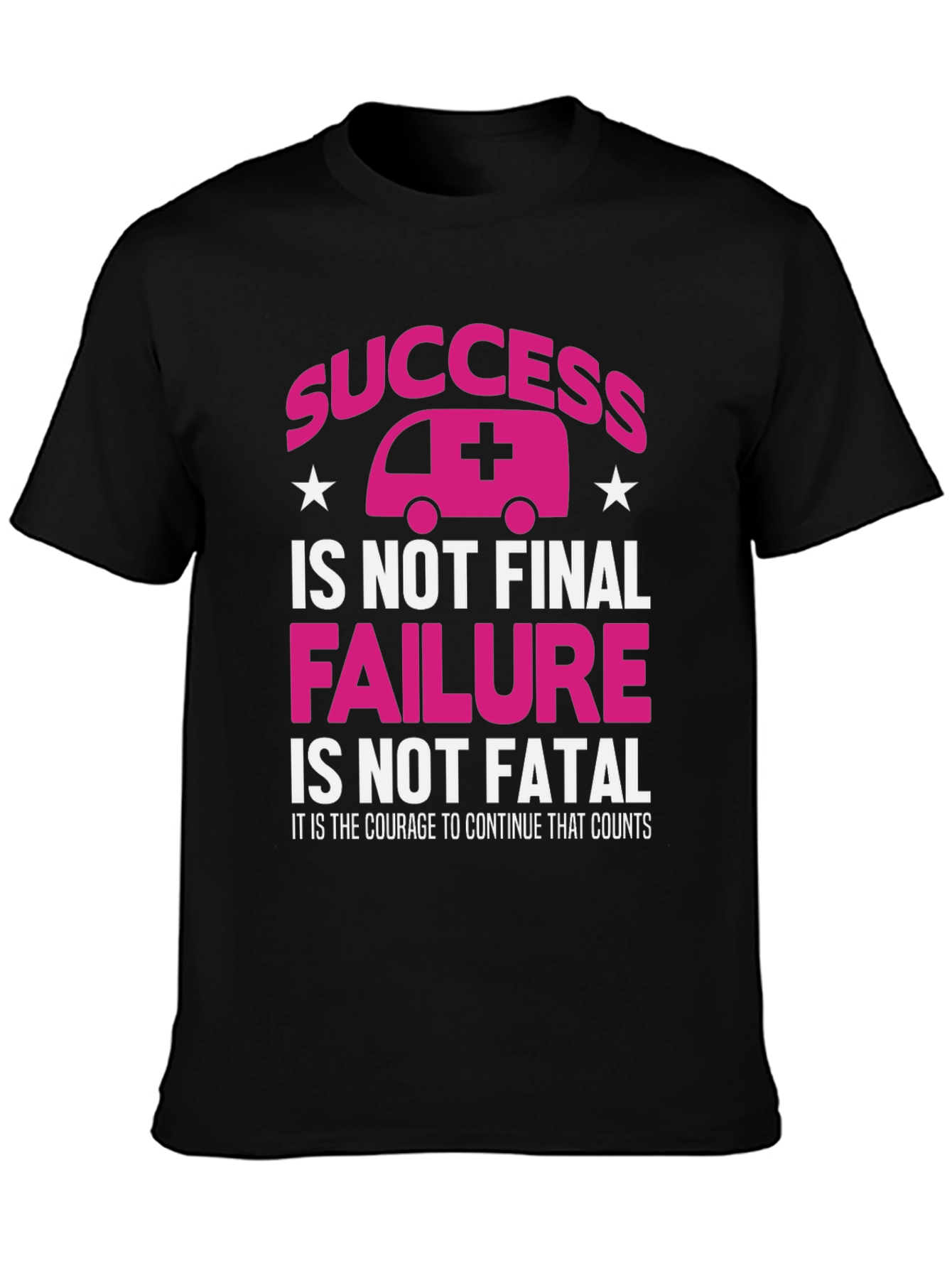 Success Ambulance Graphic Tee - Courage Counts T-Shirt