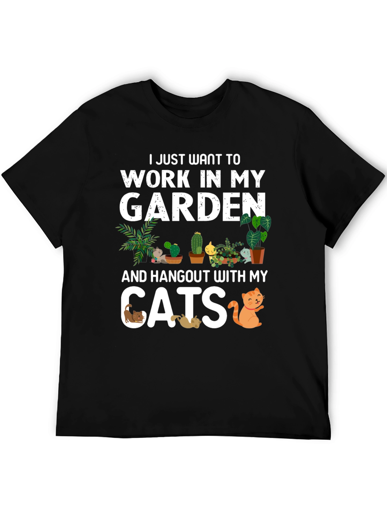 Work in My Garden Cats T-Shirt