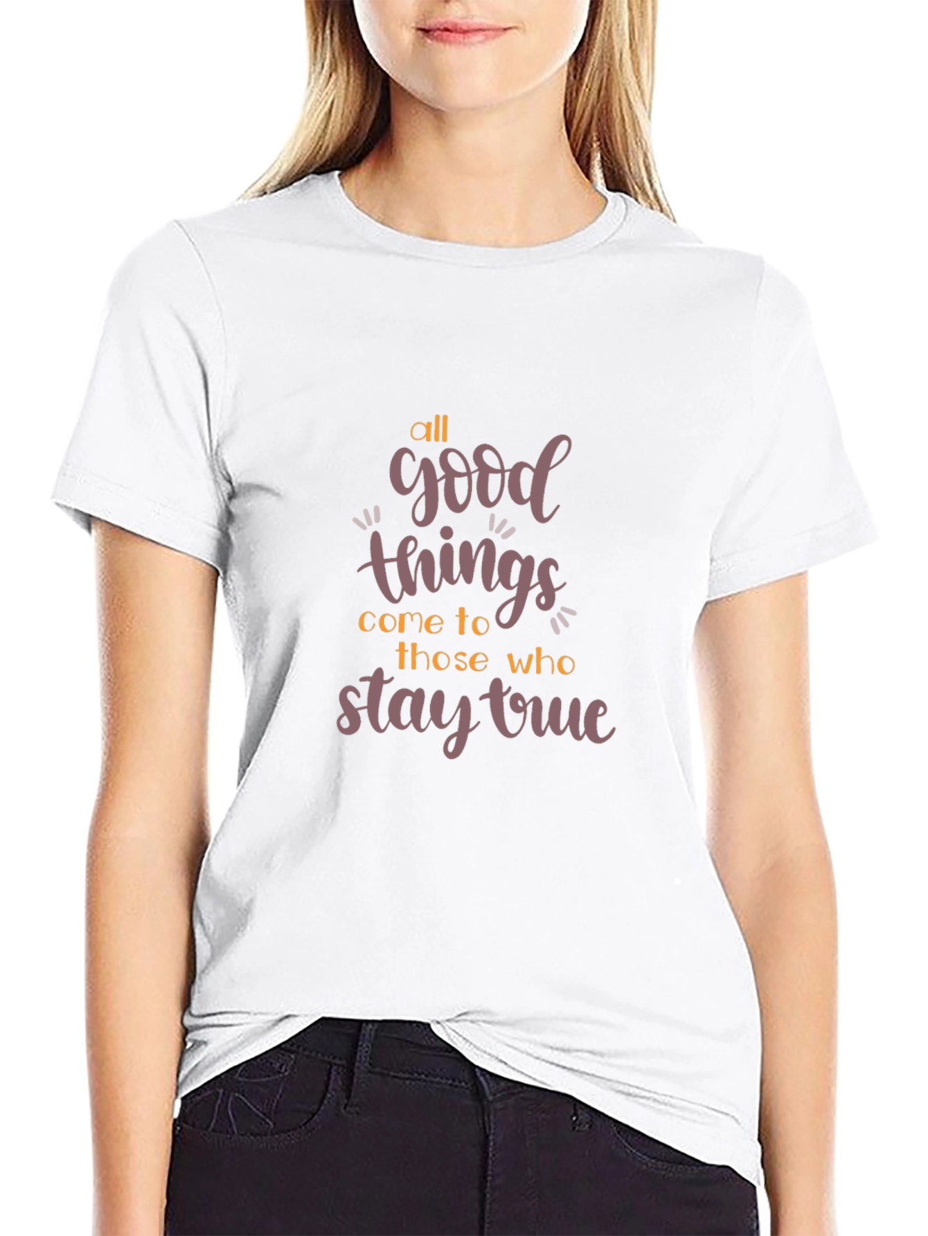 All Good Things Stay True Graphic Tee - Black