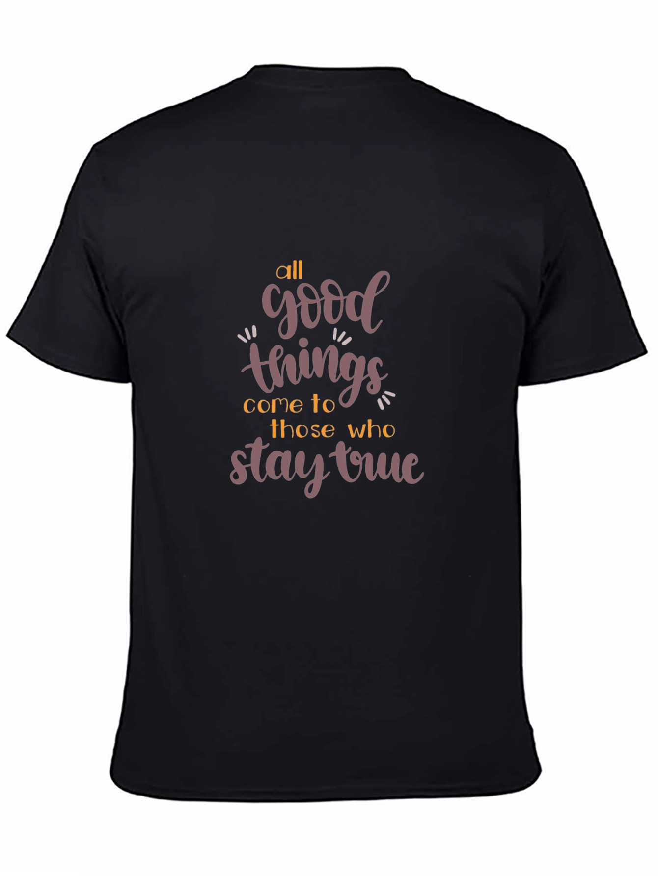 All Good Things Stay True Graphic Tee - Black
