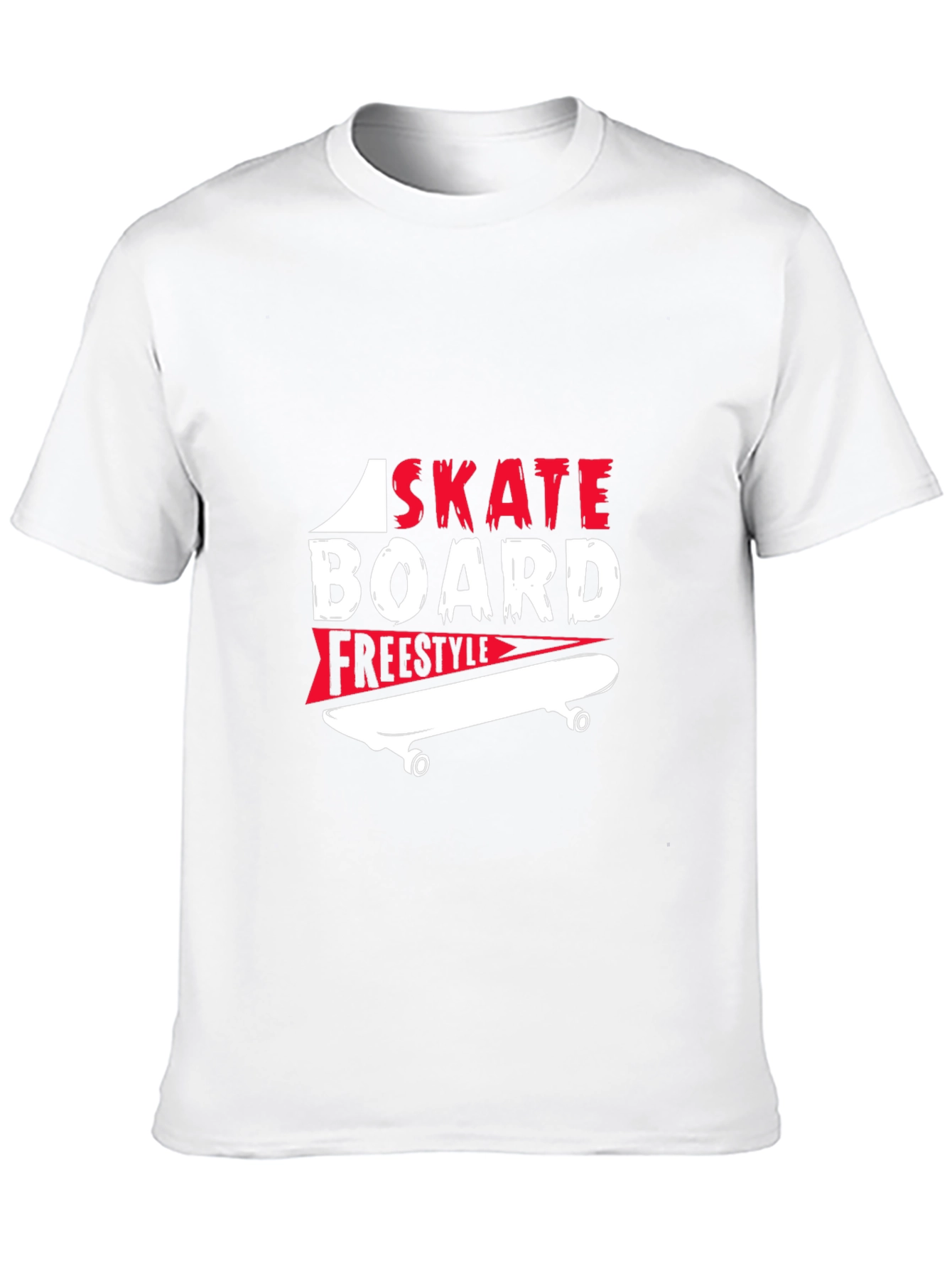 Skateboarding Graphic T-Shirt - Freestyle Design