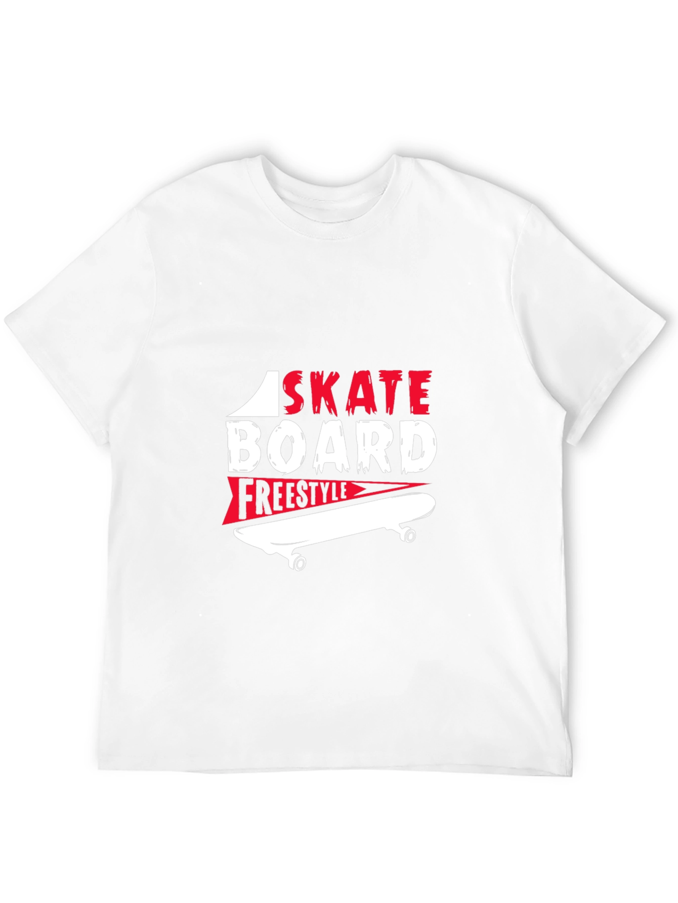 Skateboarding Graphic T-Shirt - Freestyle Design