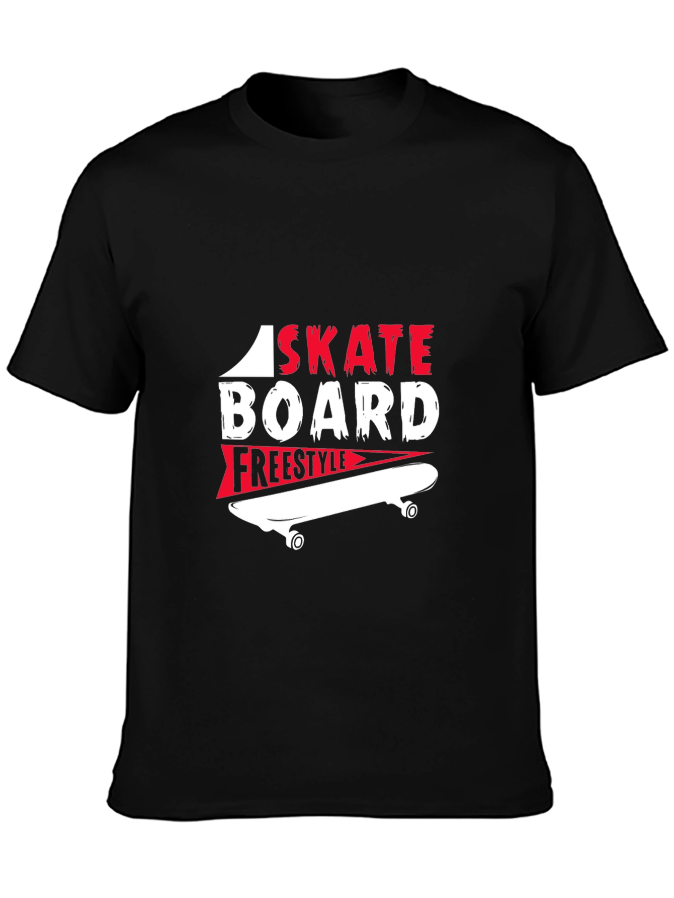 Skateboarding Graphic T-Shirt - Freestyle Design