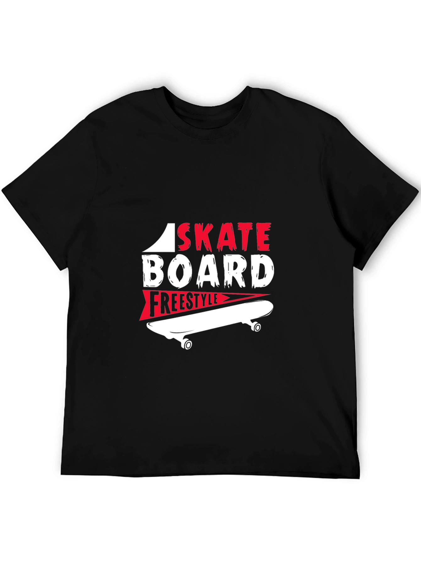 Skateboarding Graphic T-Shirt - Freestyle Design