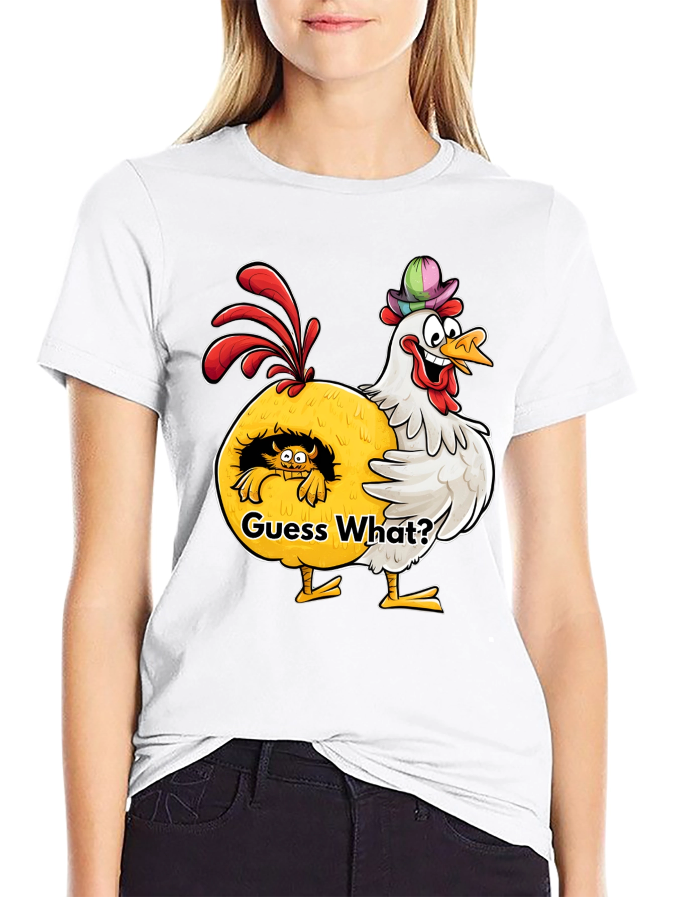 Guess What? Chicken Butt! Graphic T-Shirt