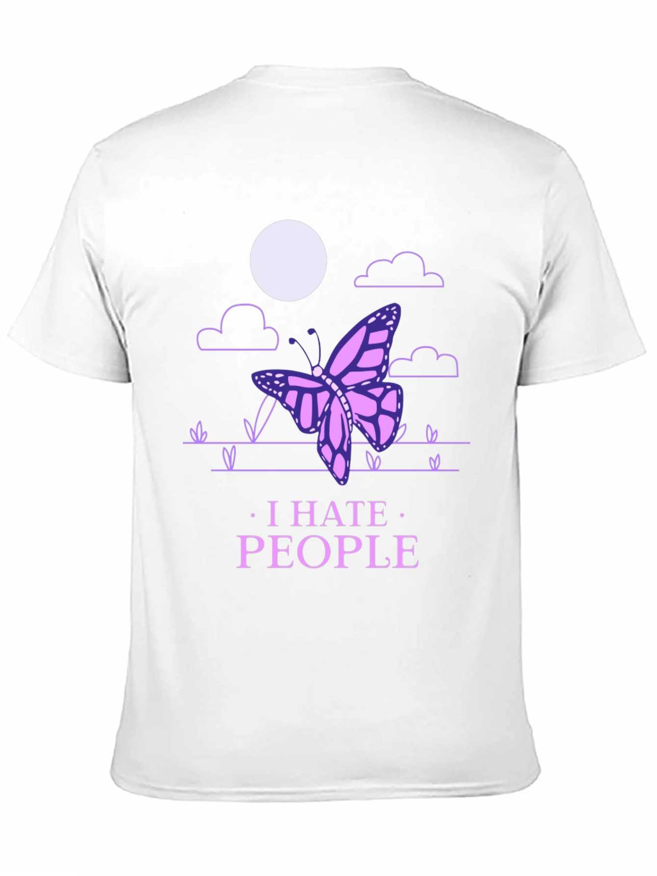 I Hate People Butterfly T-Shirt - Introvert Style