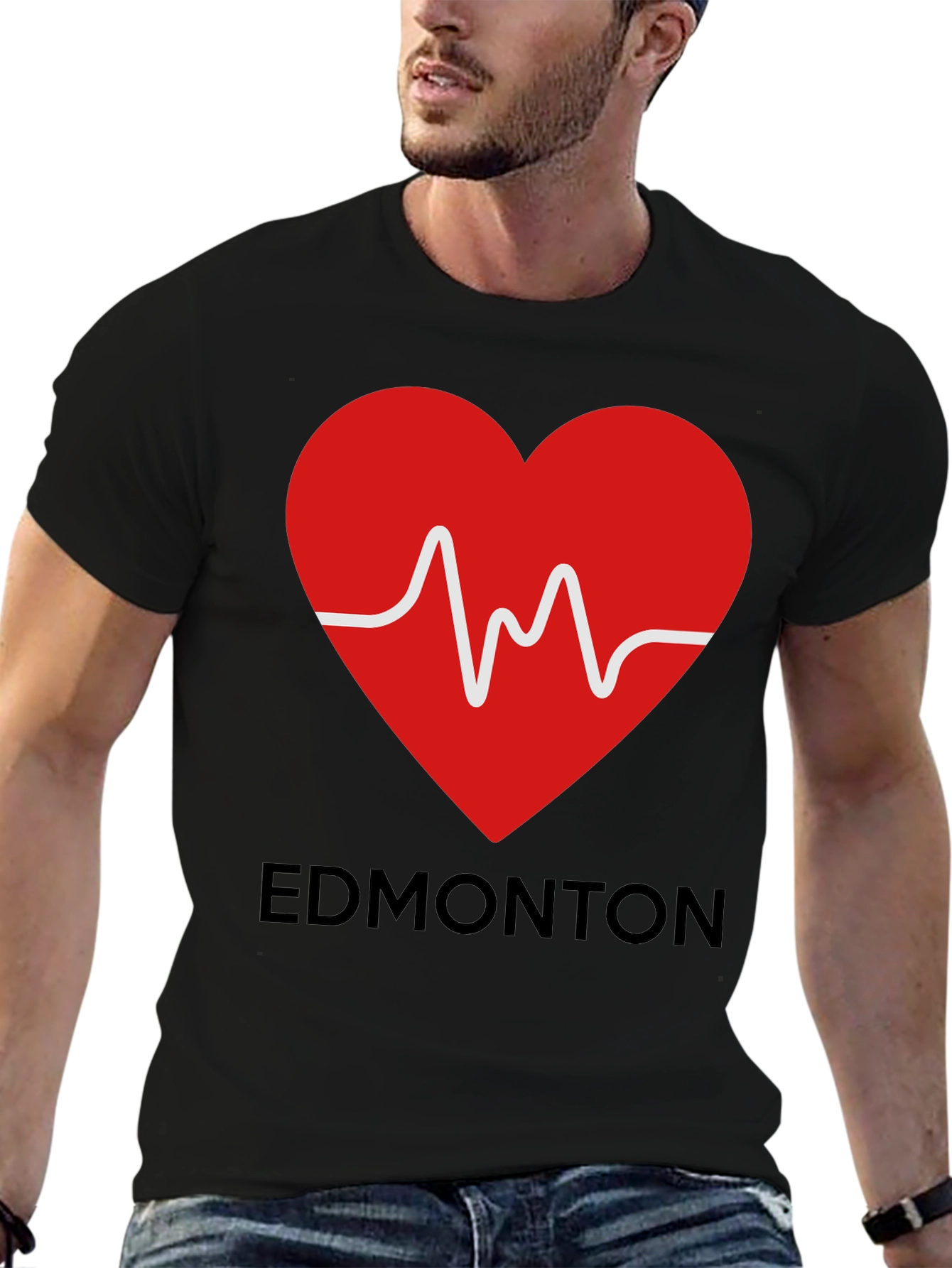 Edmonton Heartbeat T-Shirt - Show Your Love!
