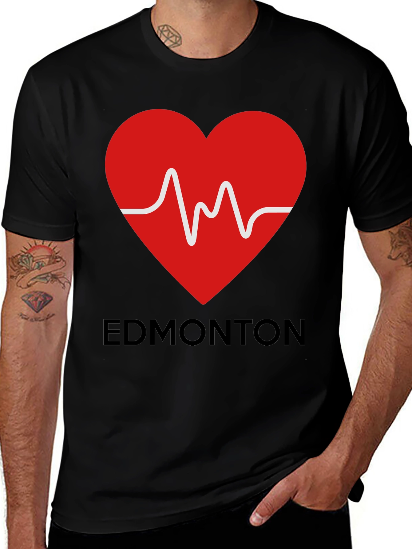 Edmonton Heartbeat T-Shirt - Show Your Love!