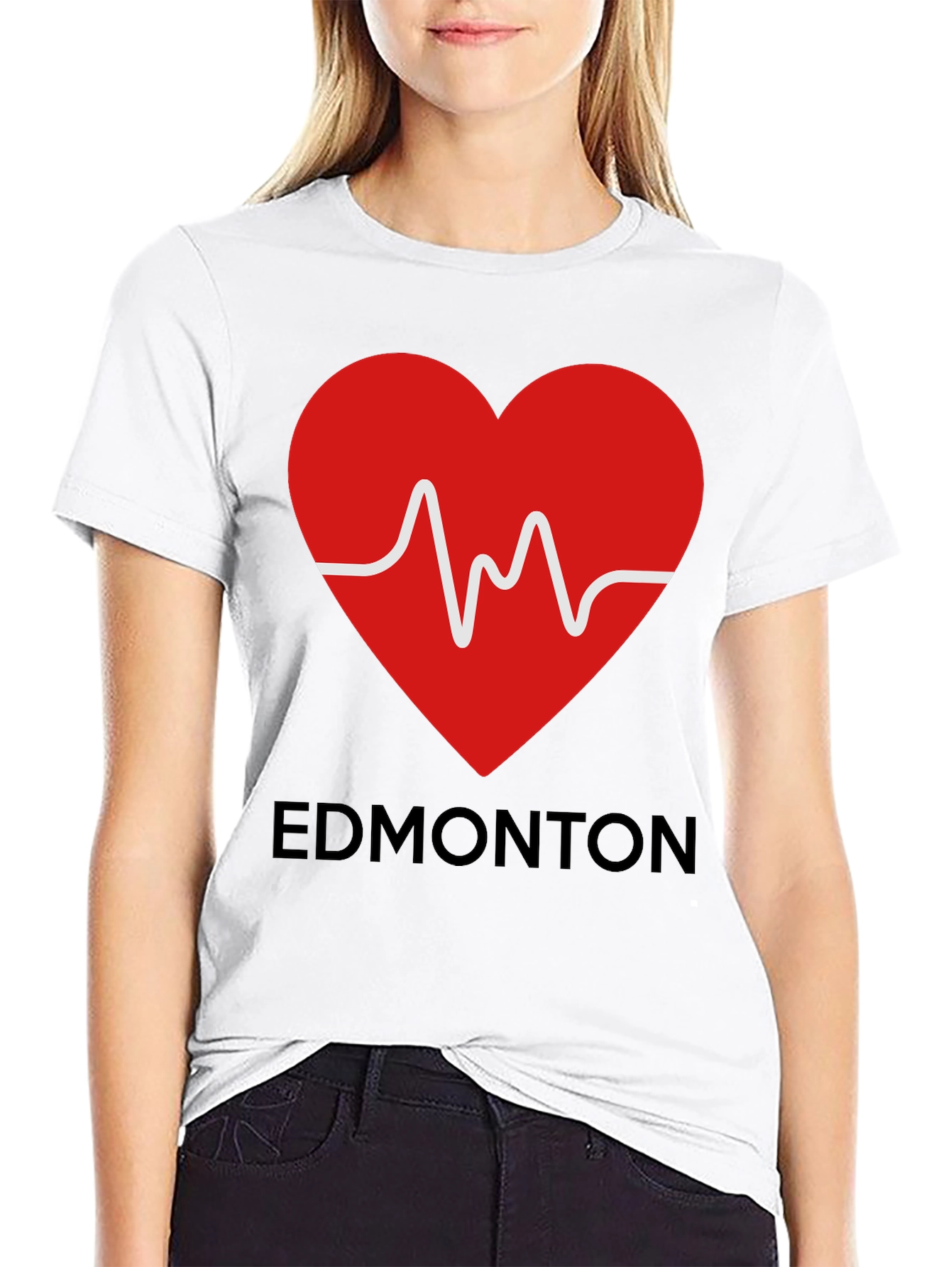 Edmonton Heartbeat T-Shirt - Show Your Love!