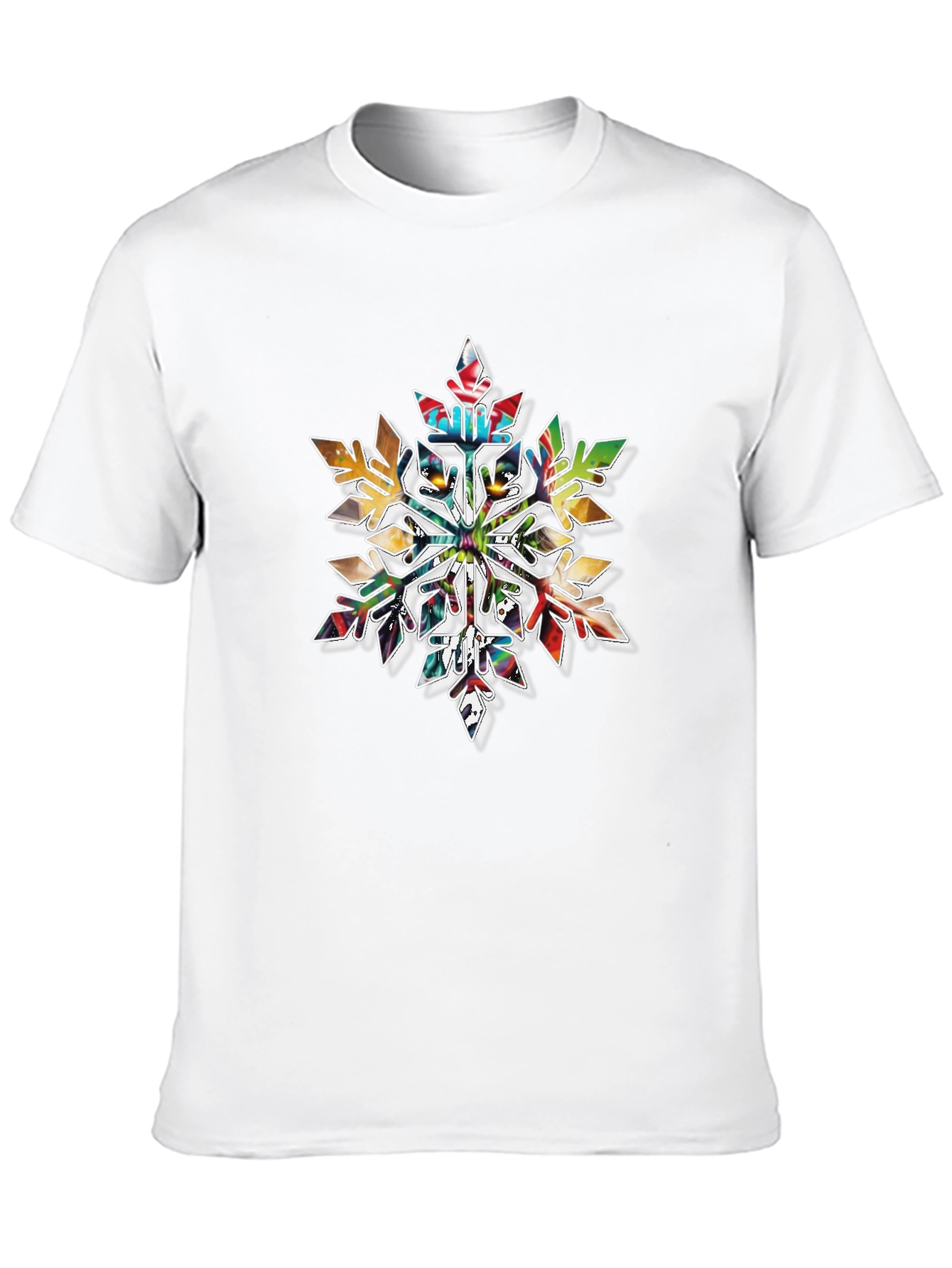 Abstract Snowflake Graphic Tee