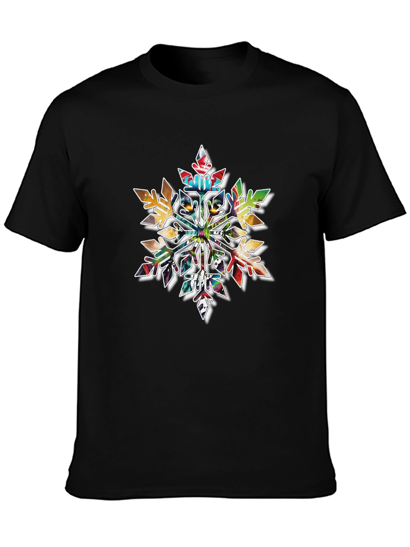 Abstract Snowflake Graphic Tee