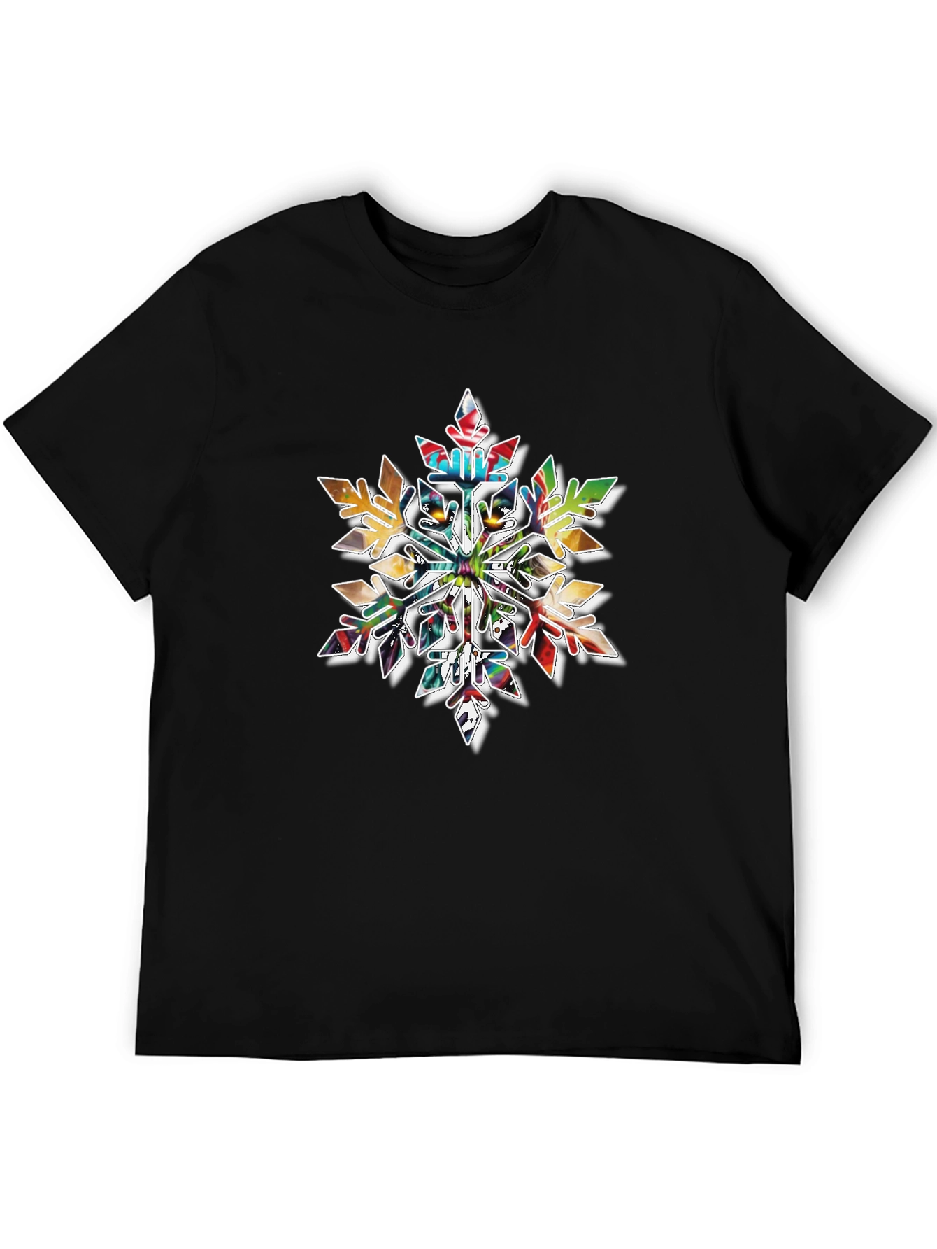 Abstract Snowflake Graphic Tee