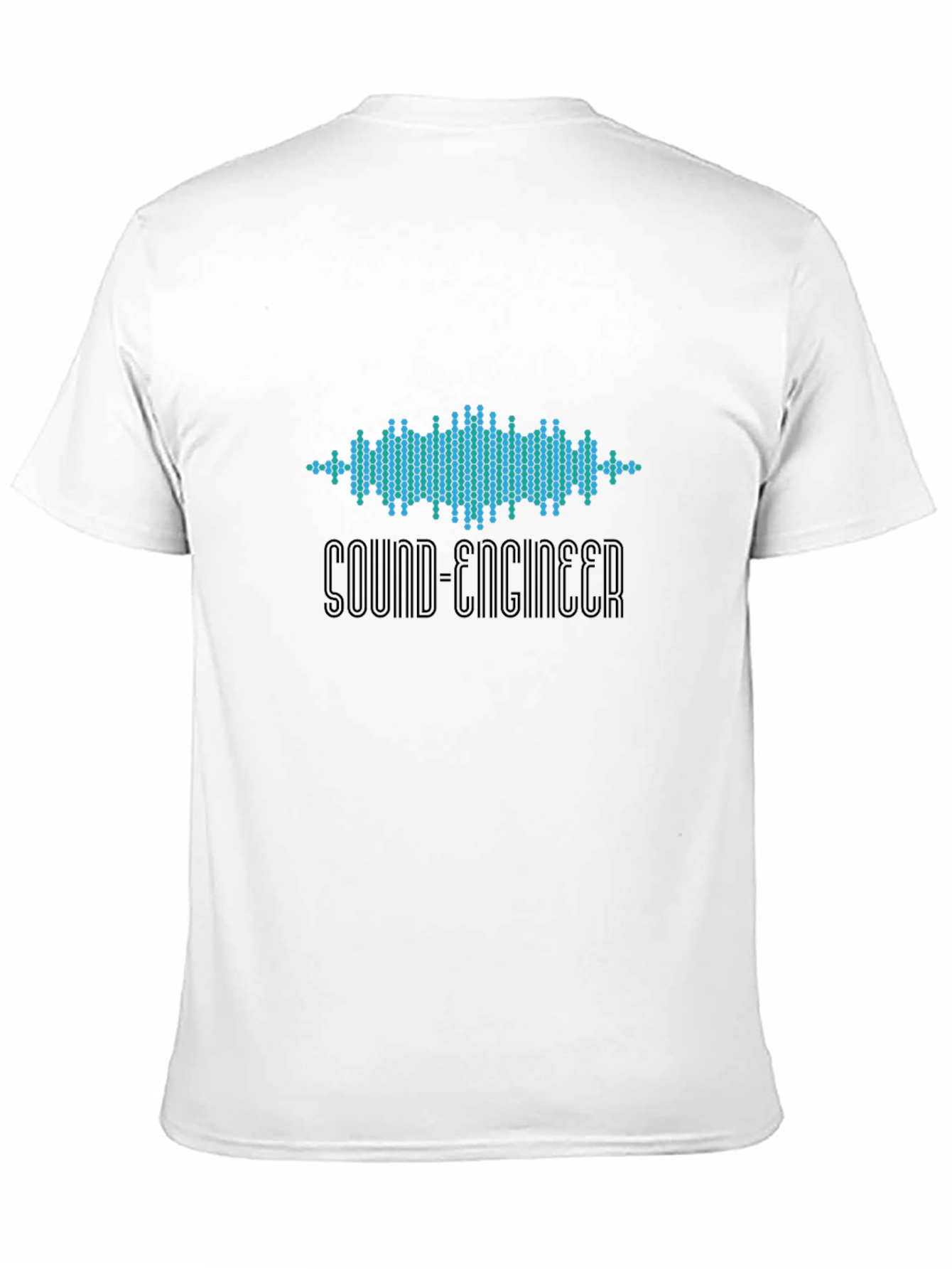 Sound Engineer Waveform Black T-Shirt