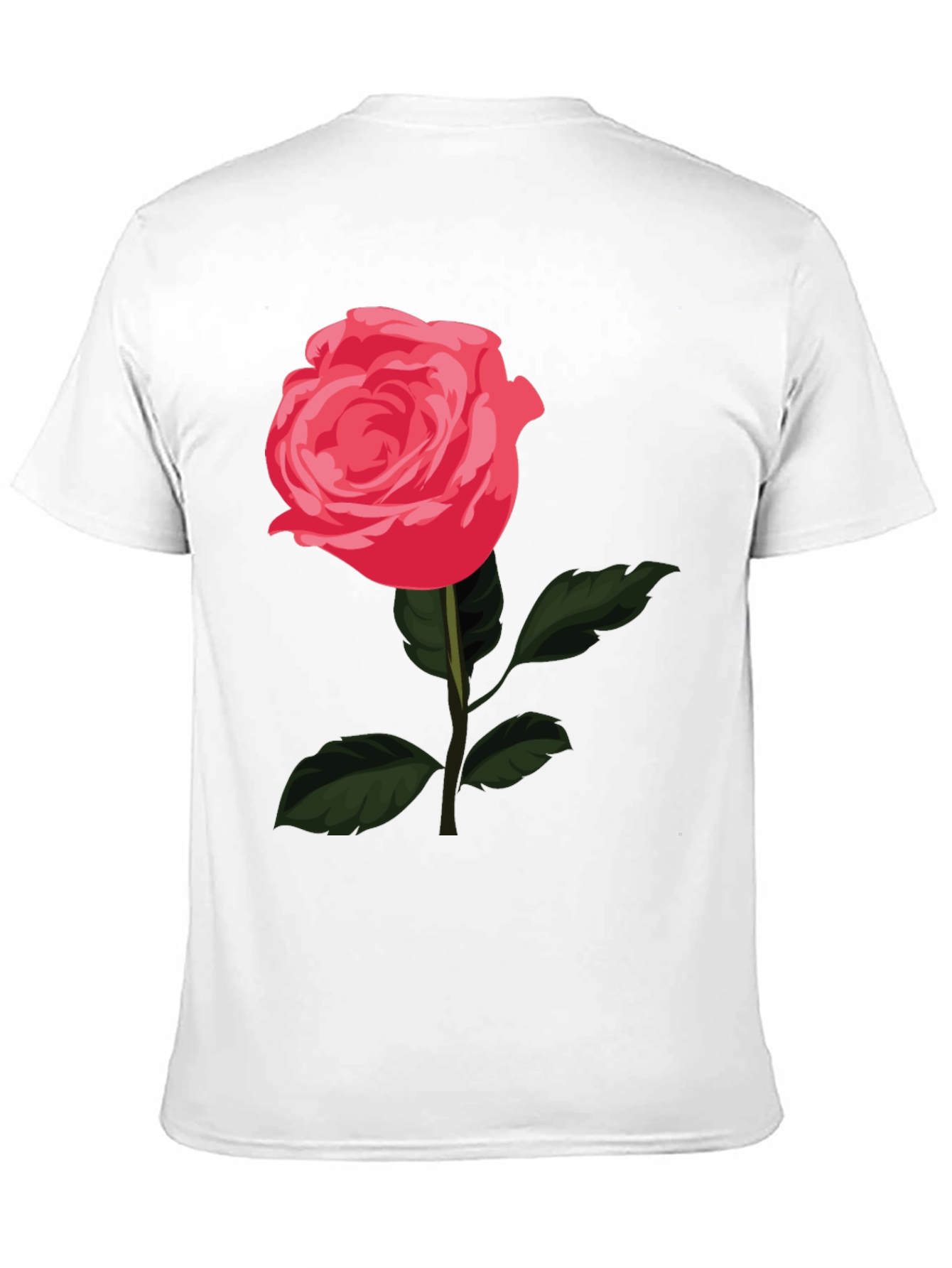 Rose Graphic T-Shirt - Stylish Black Tee