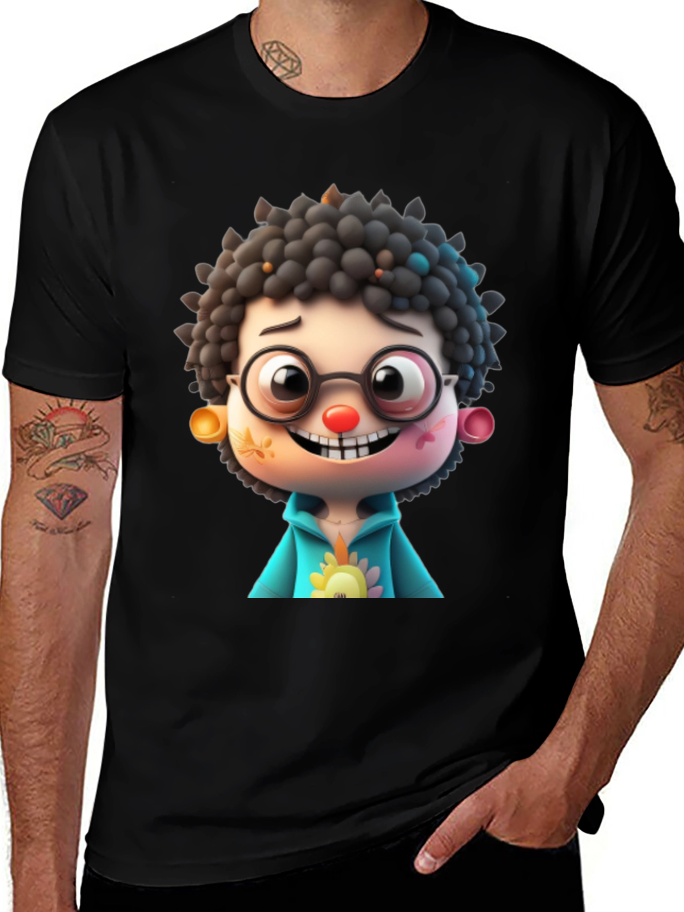Cartoon Character Graphic Tee