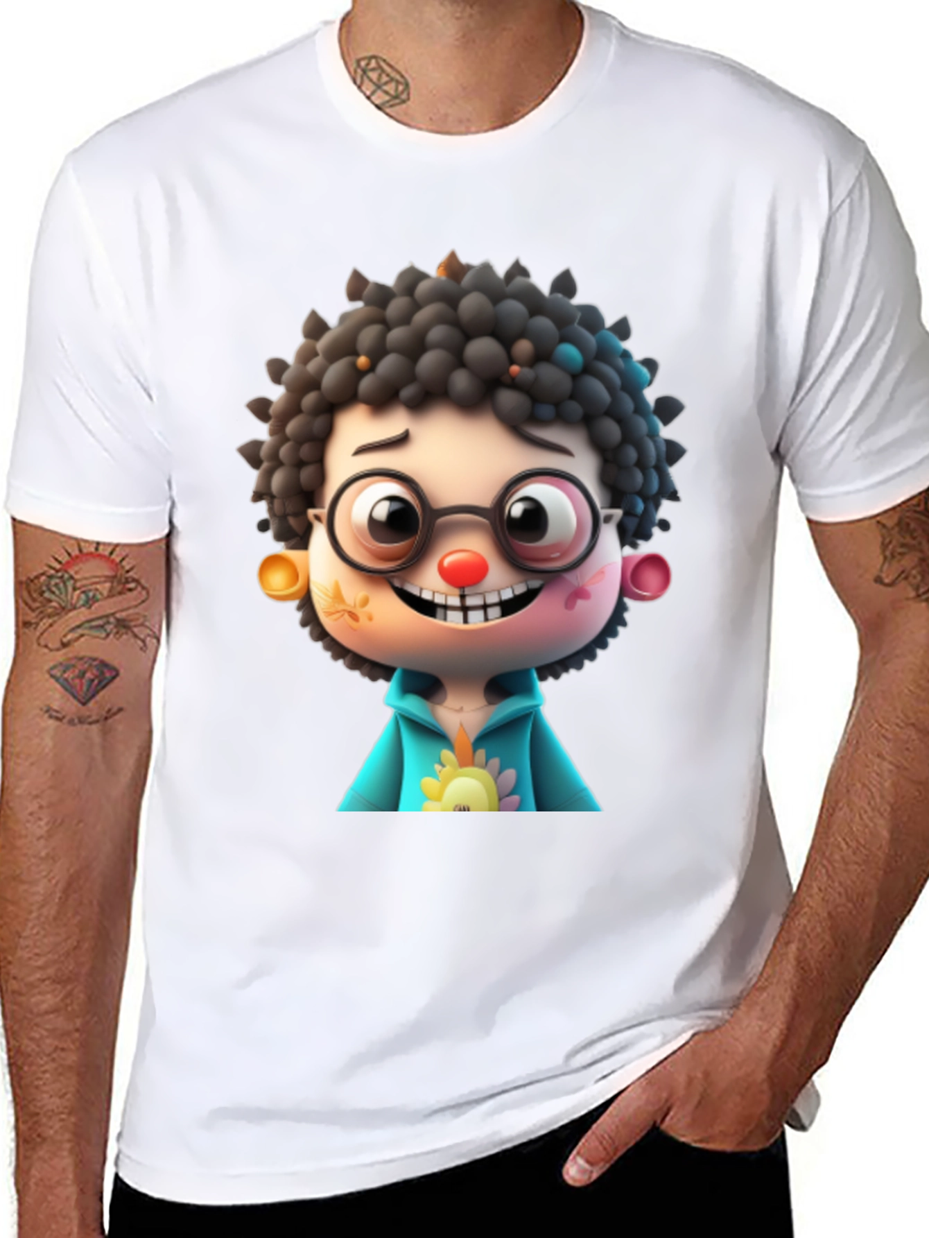Cartoon Character Graphic Tee