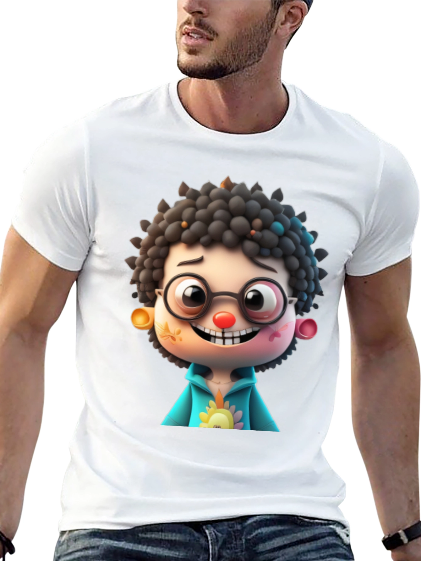 Cartoon Character Graphic Tee