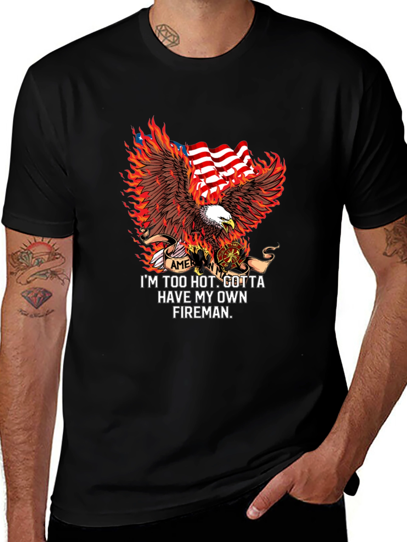 Fiery Fireman Graphic Tee