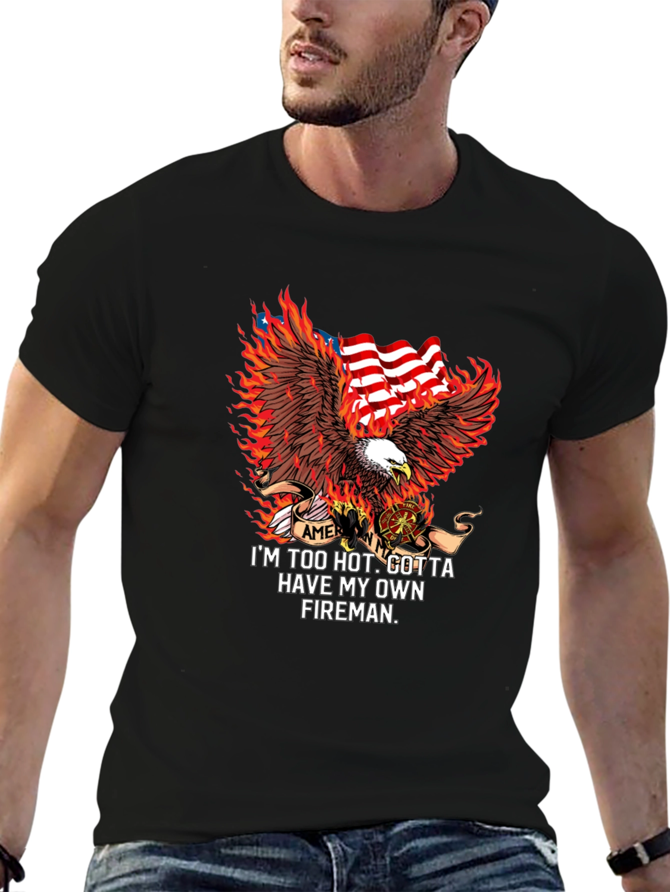 Fiery Fireman Graphic Tee