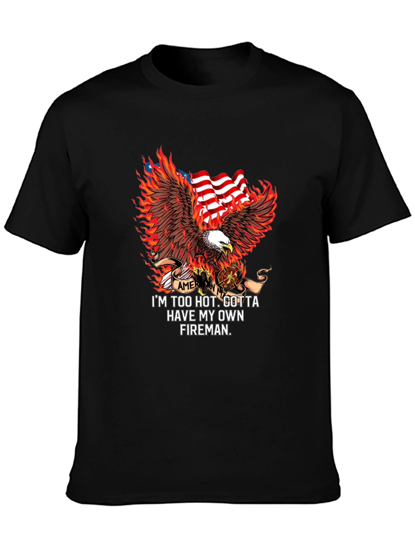 Fiery Fireman Graphic Tee