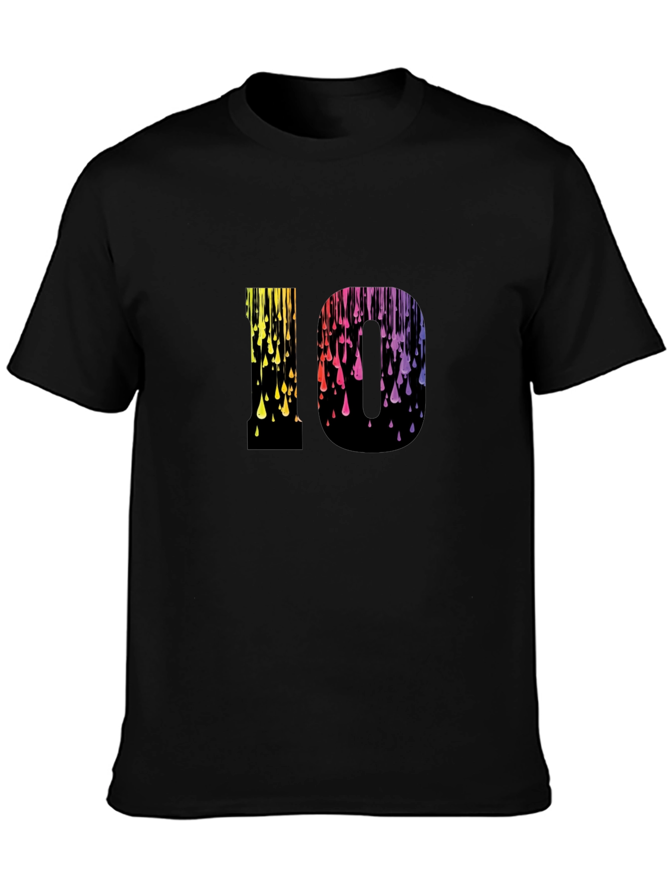Rainbow Drip 10 Graphic T-Shirt
