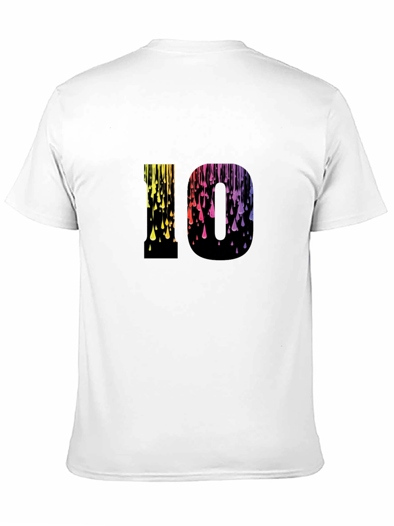 Rainbow Drip 10 Graphic T-Shirt