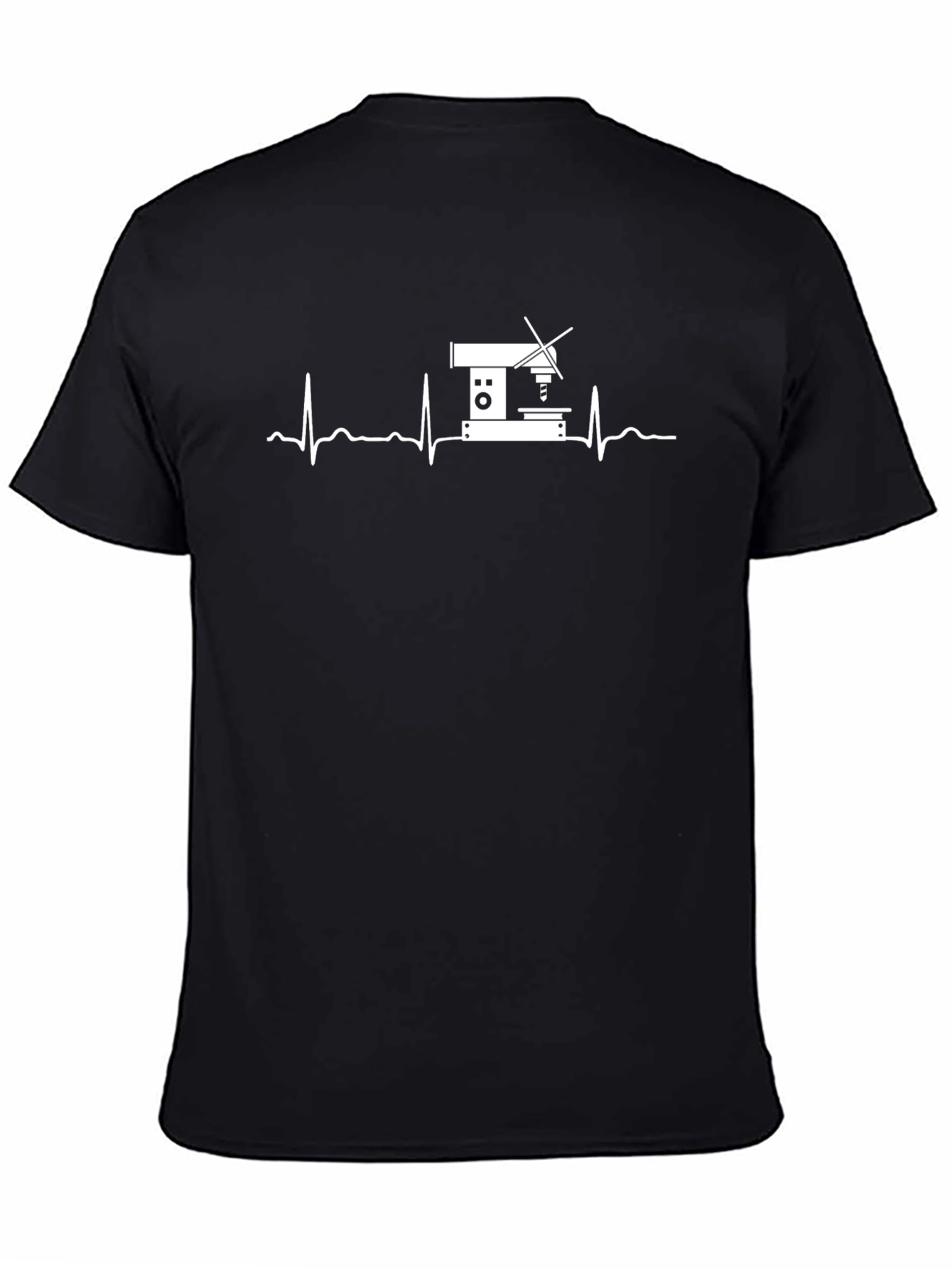 Scientist Heartbeat T-Shirt - Black