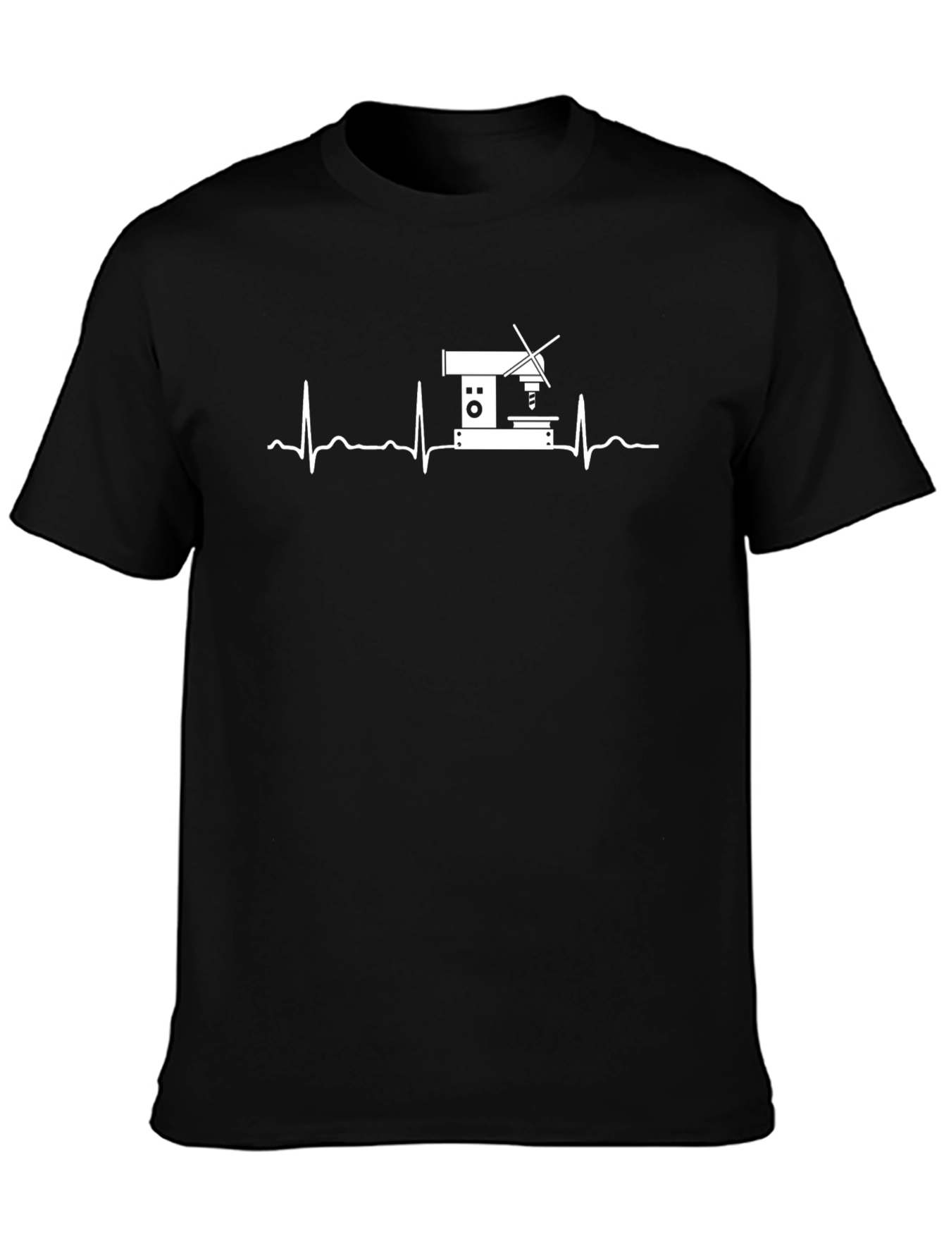Scientist Heartbeat T-Shirt - Black