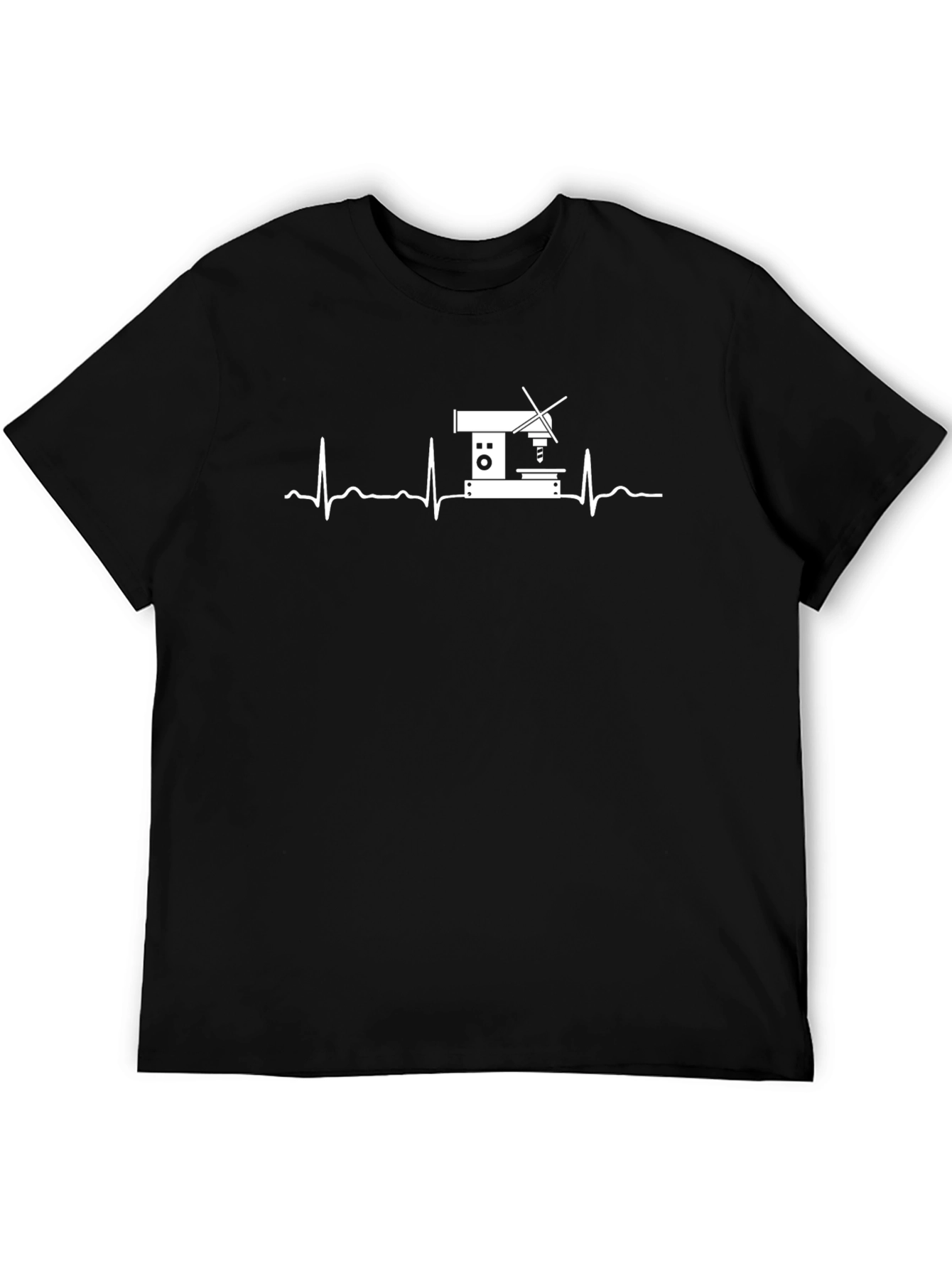 Scientist Heartbeat T-Shirt - Black