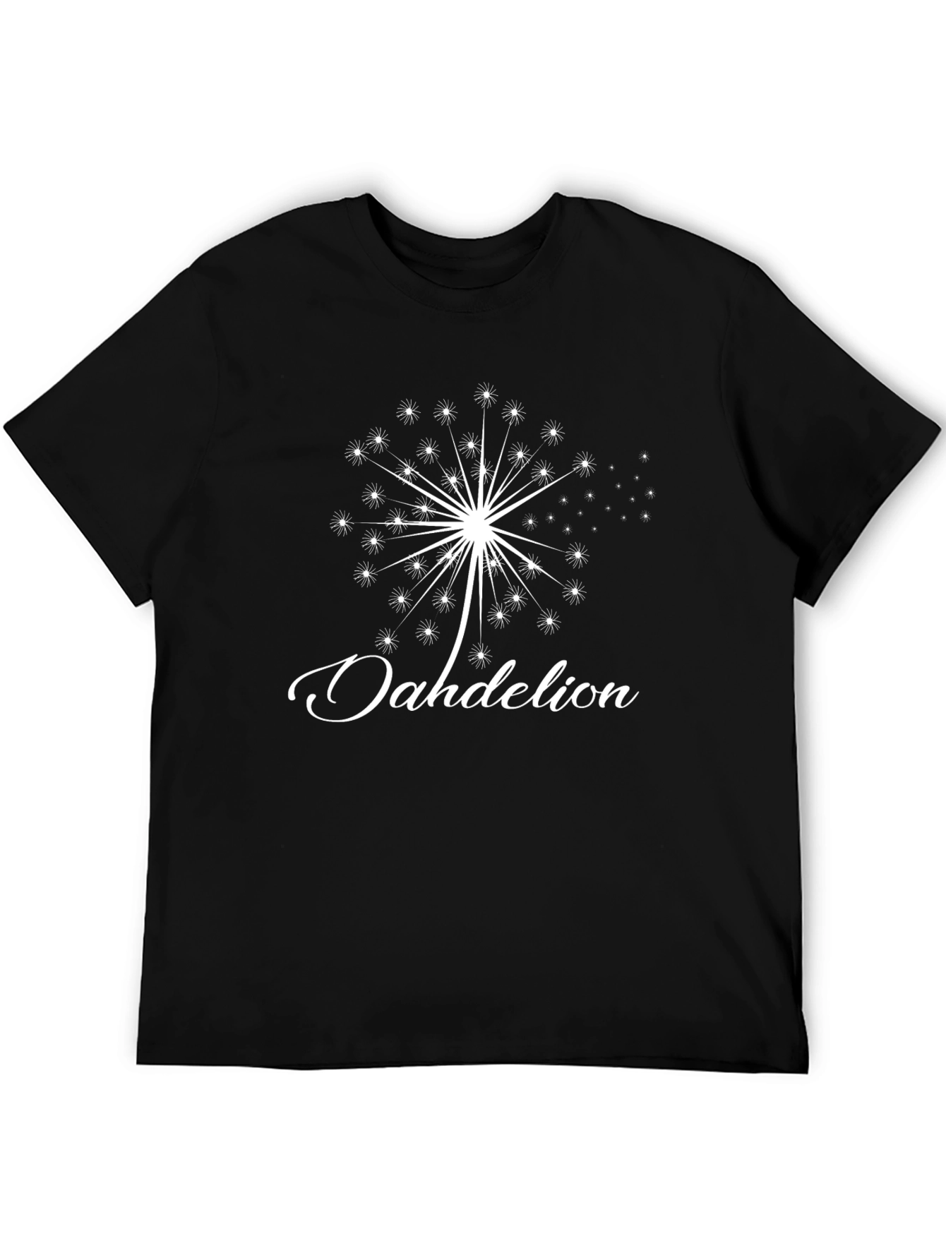 Dandelion Graphic T-Shirt - Stylish Black Tee