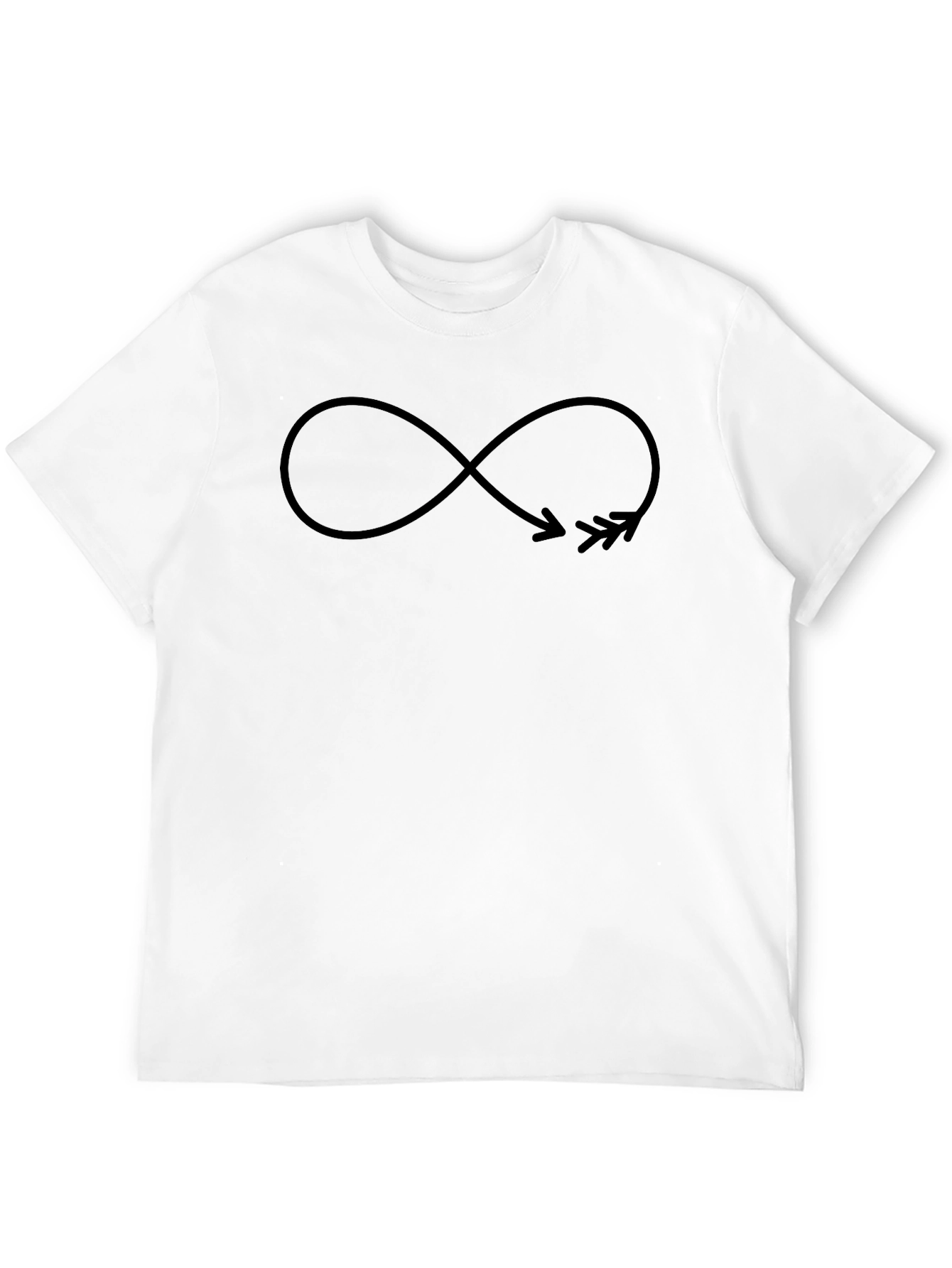 Infinity Arrow Tee - Black Graphic T-Shirt