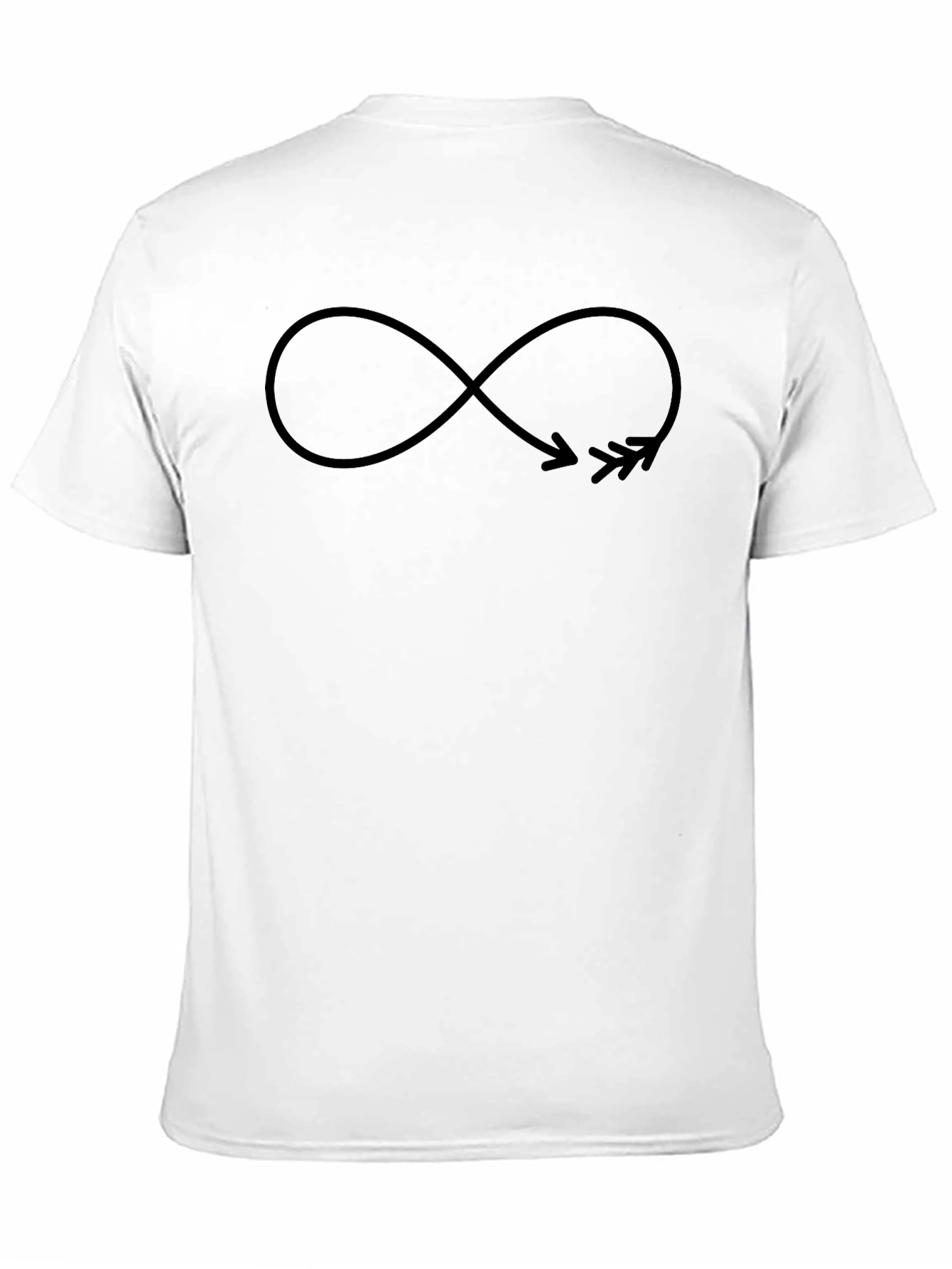 Infinity Arrow Tee - Black Graphic T-Shirt