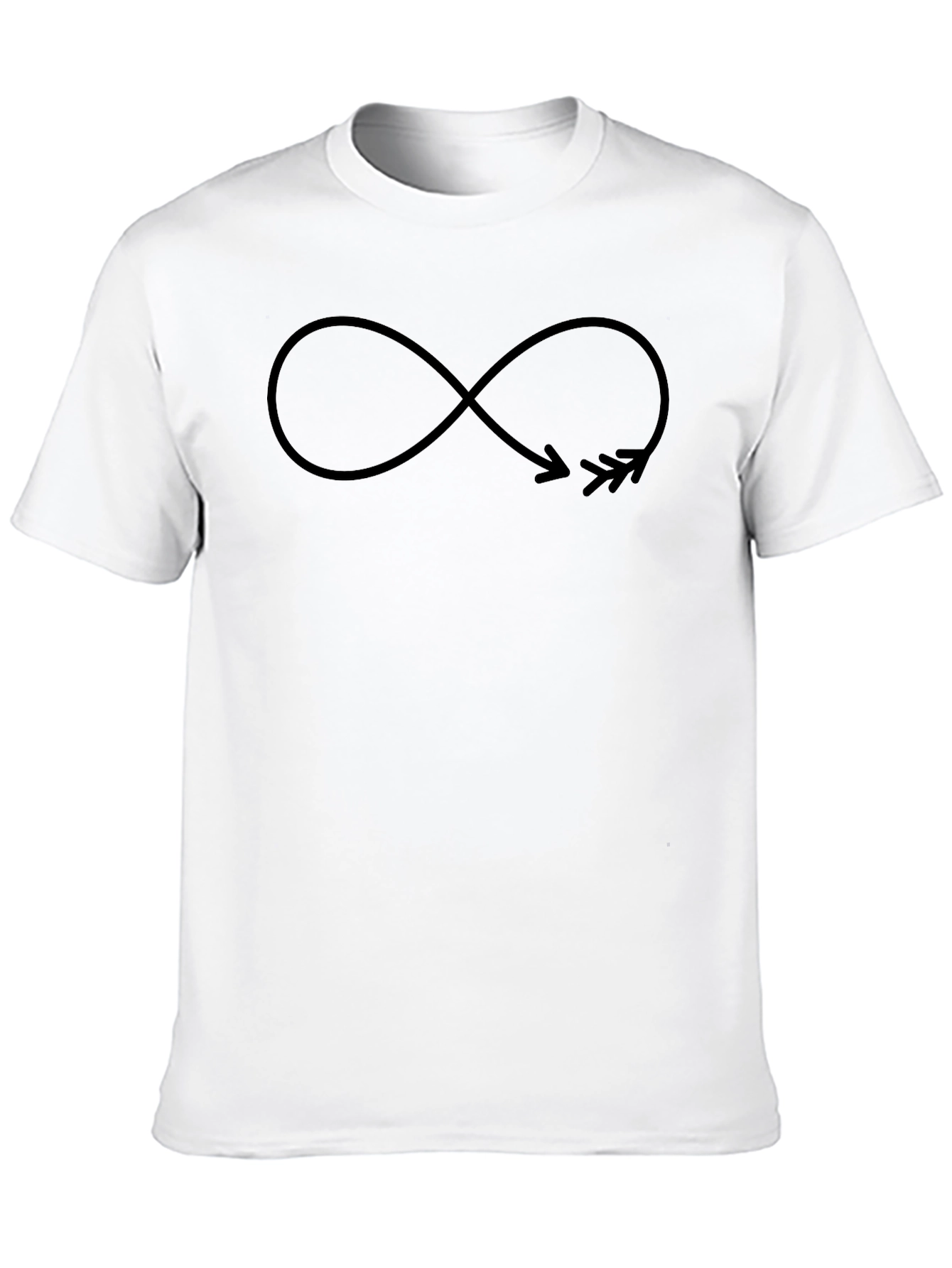 Infinity Arrow Tee - Black Graphic T-Shirt