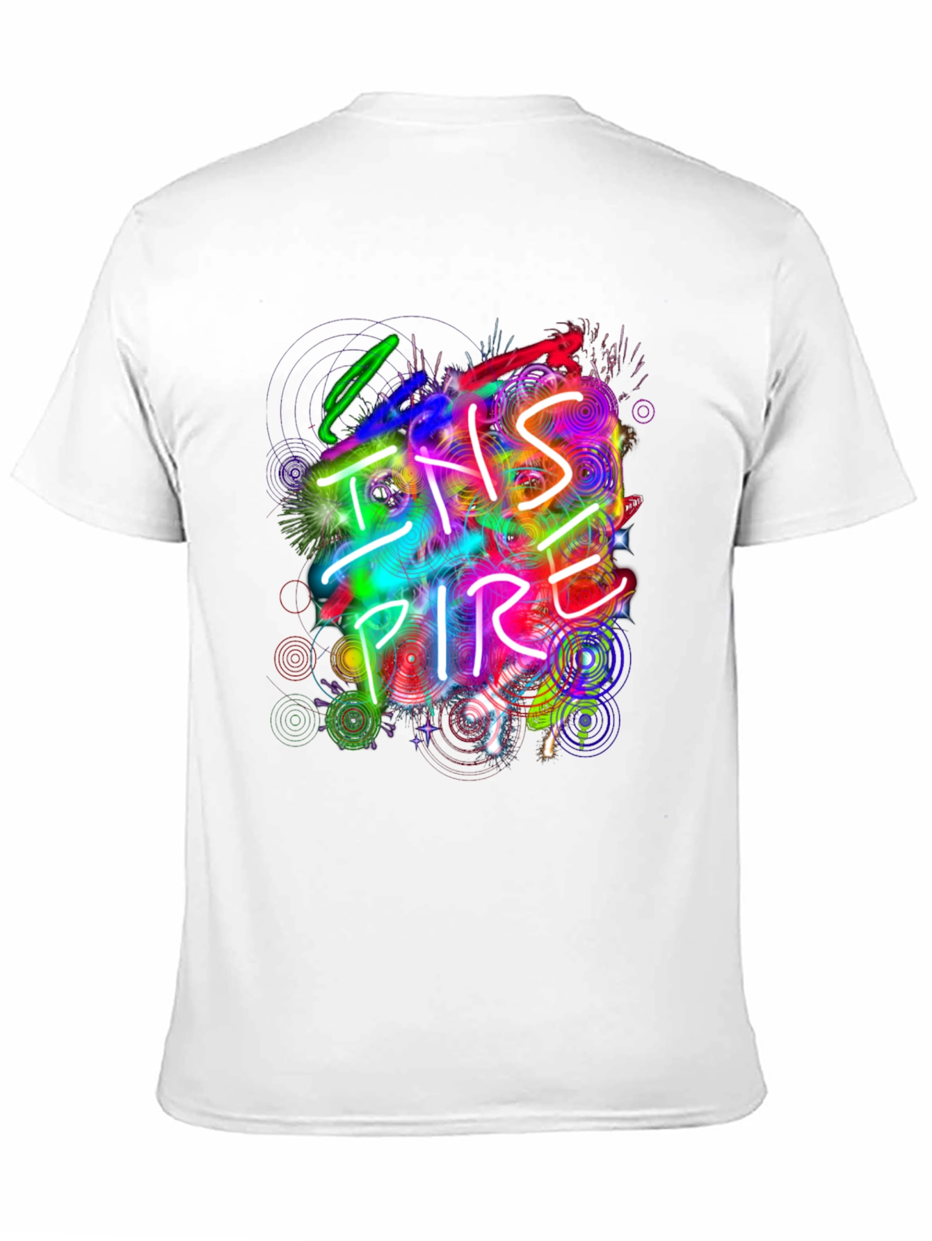 Inspire Graphic Print Black T-Shirt