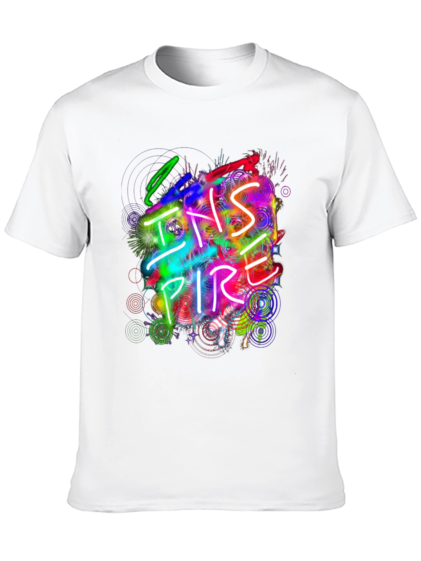 Inspire Graphic Print Black T-Shirt
