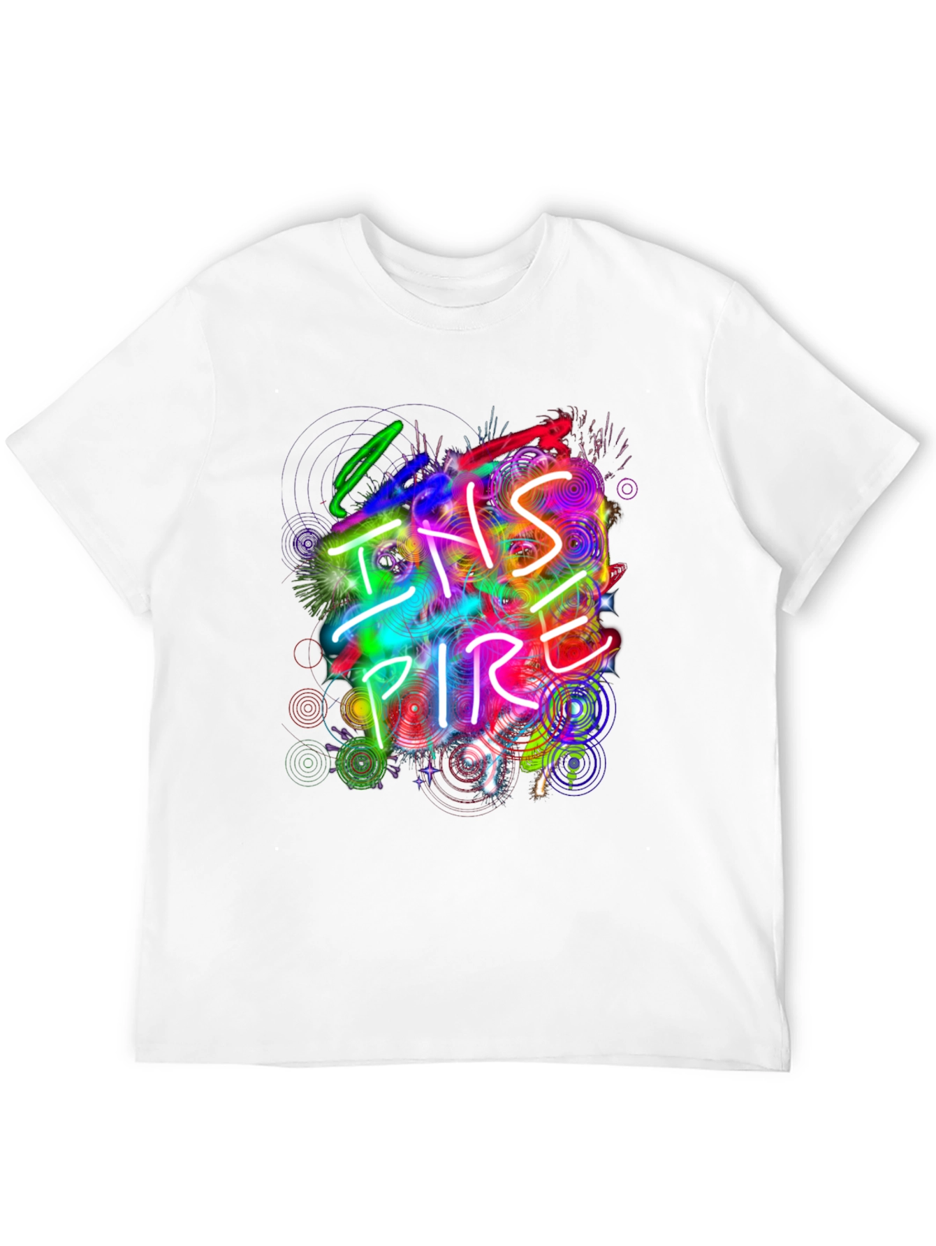 Inspire Graphic Print Black T-Shirt