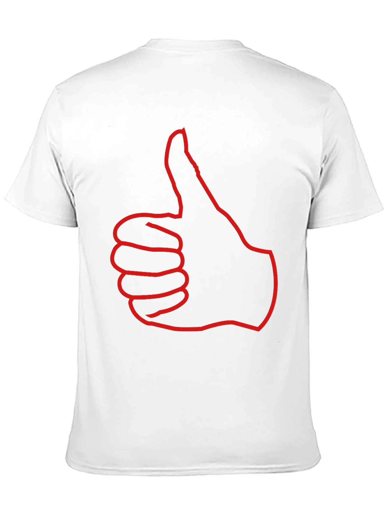 Thumbs Up Graphic Tee - Black Cotton T-Shirt