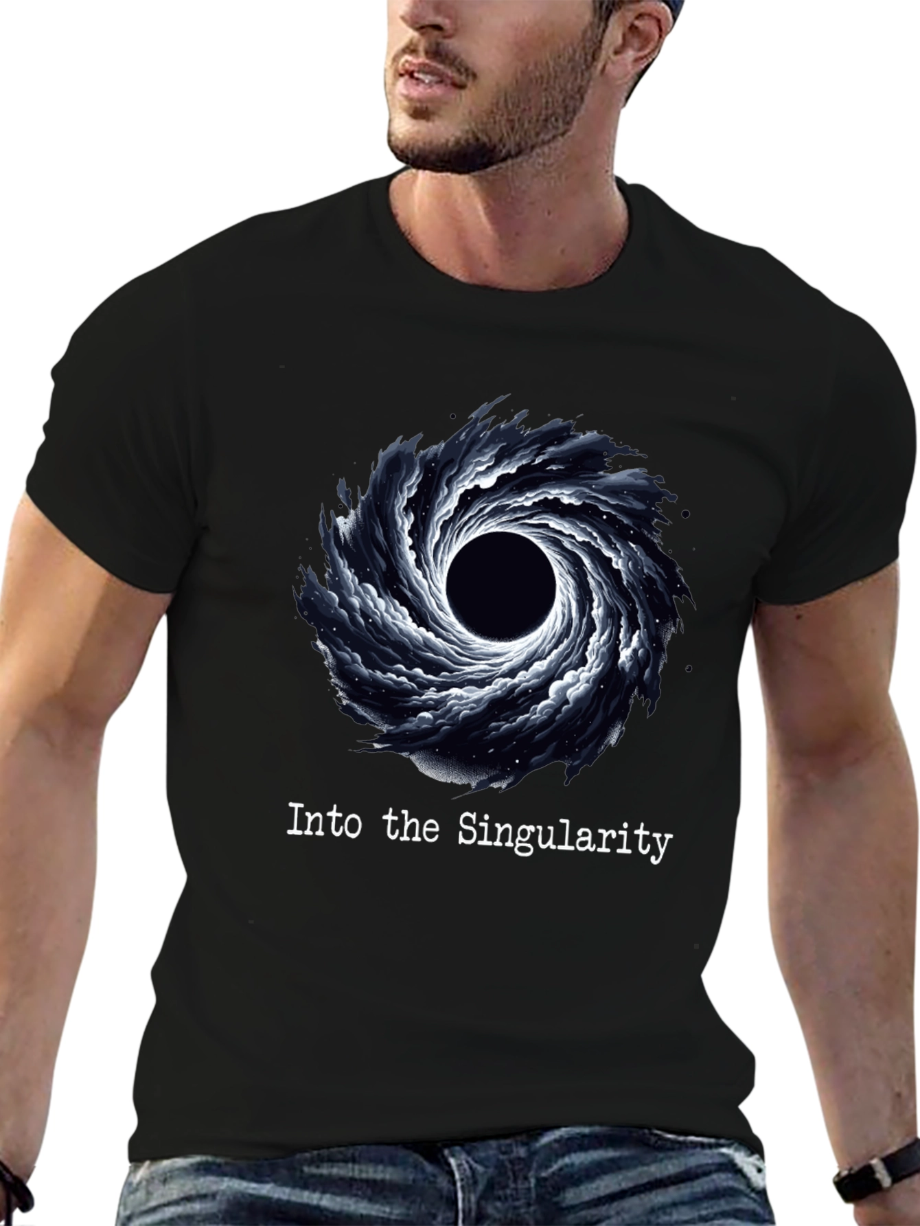 Into The Singularity Black Hole Graphic Tee