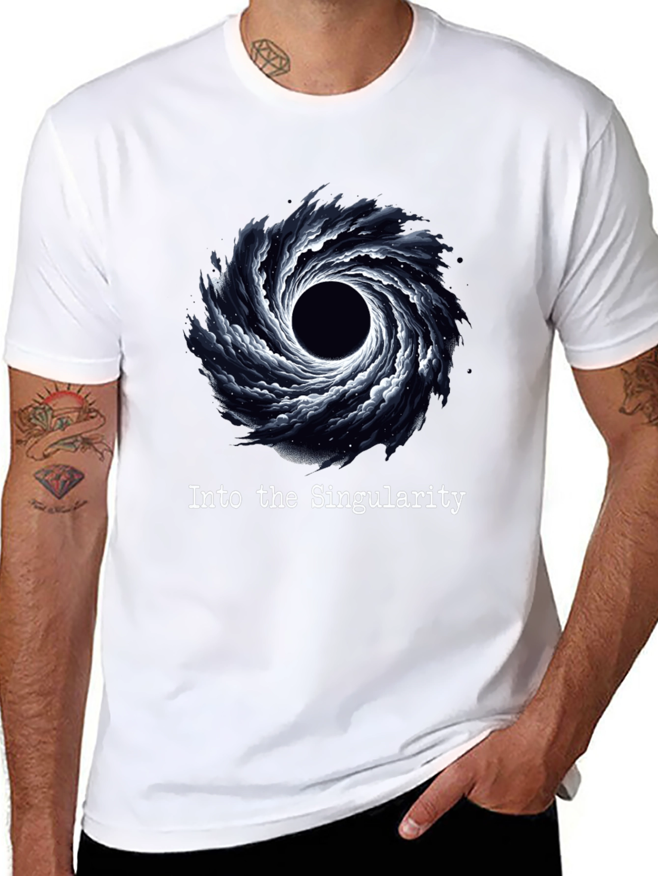 Into The Singularity Black Hole Graphic Tee
