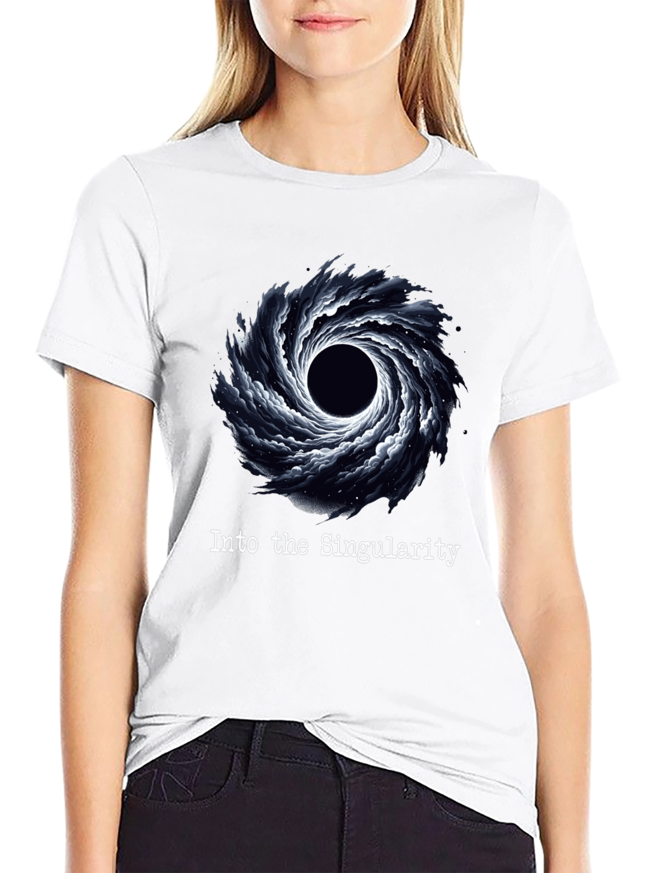 Into The Singularity Black Hole Graphic Tee