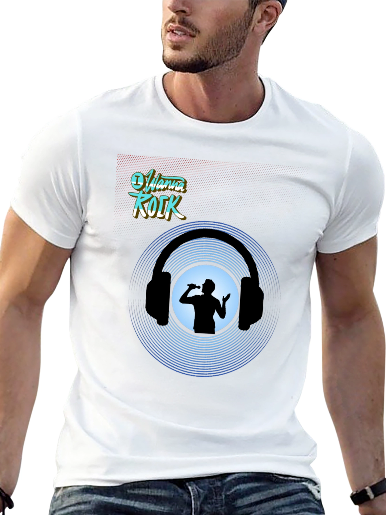 I Wanna Rock Graphic Tee - Music Lover Shirt