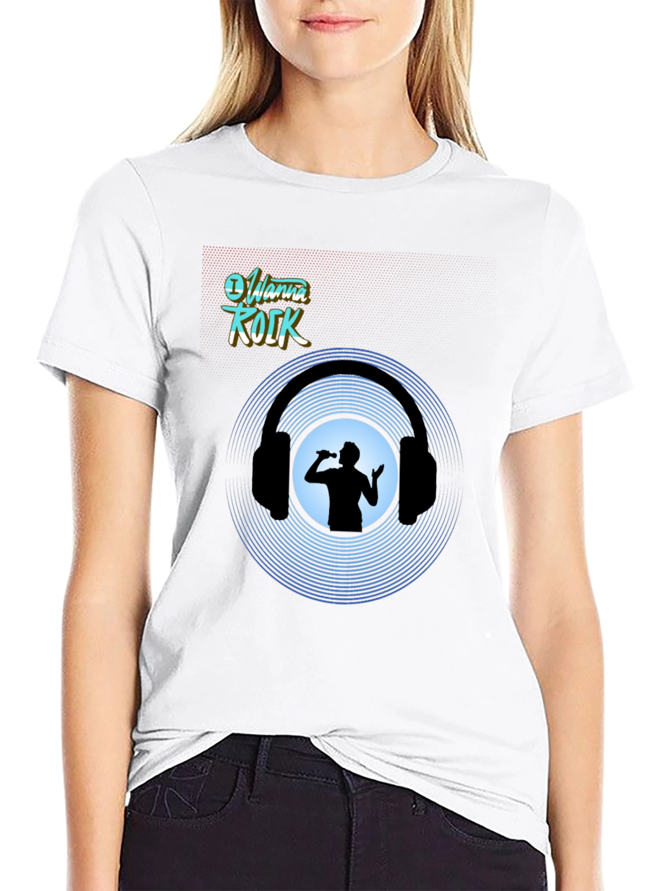 I Wanna Rock Graphic Tee - Music Lover Shirt