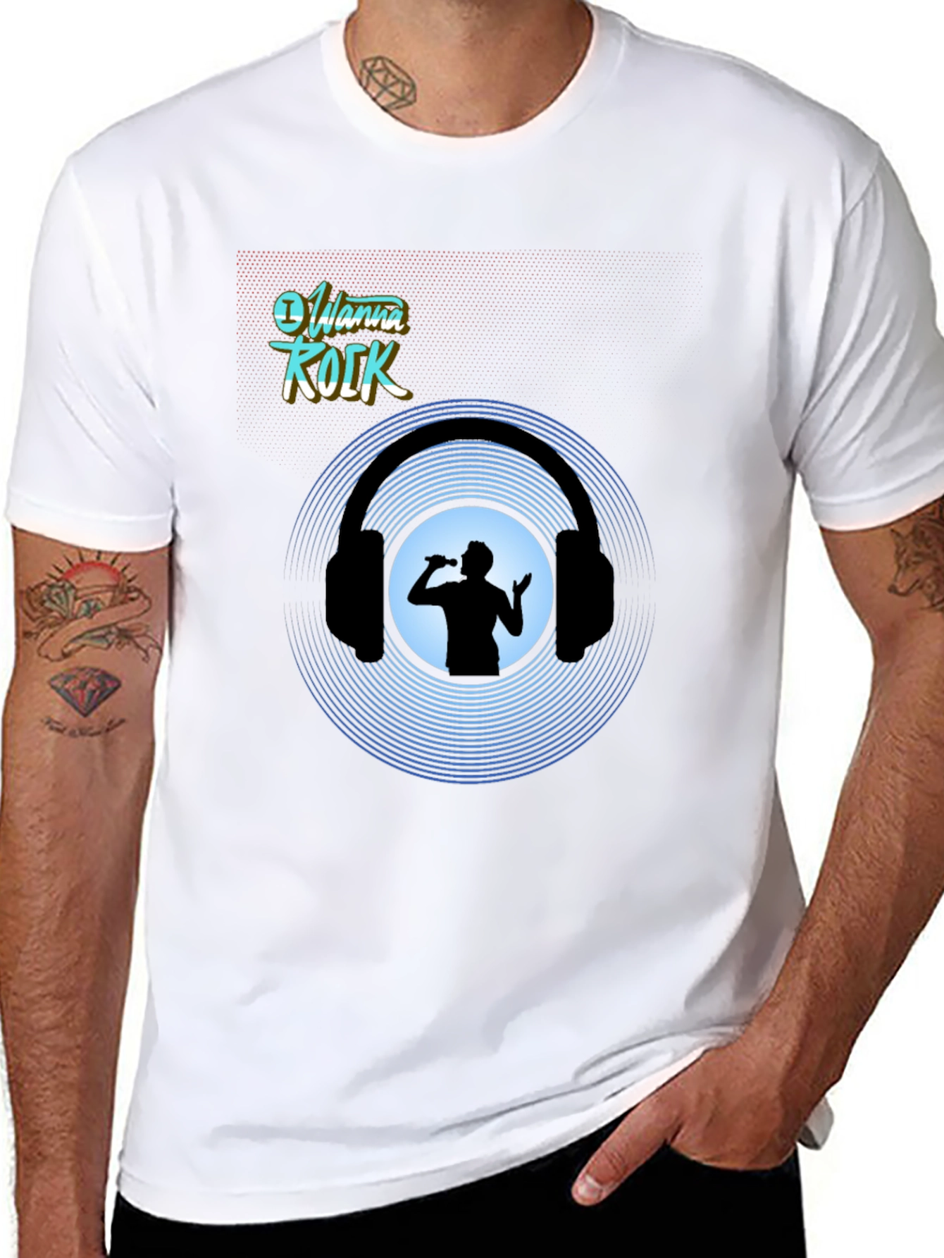 I Wanna Rock Graphic Tee - Music Lover Shirt